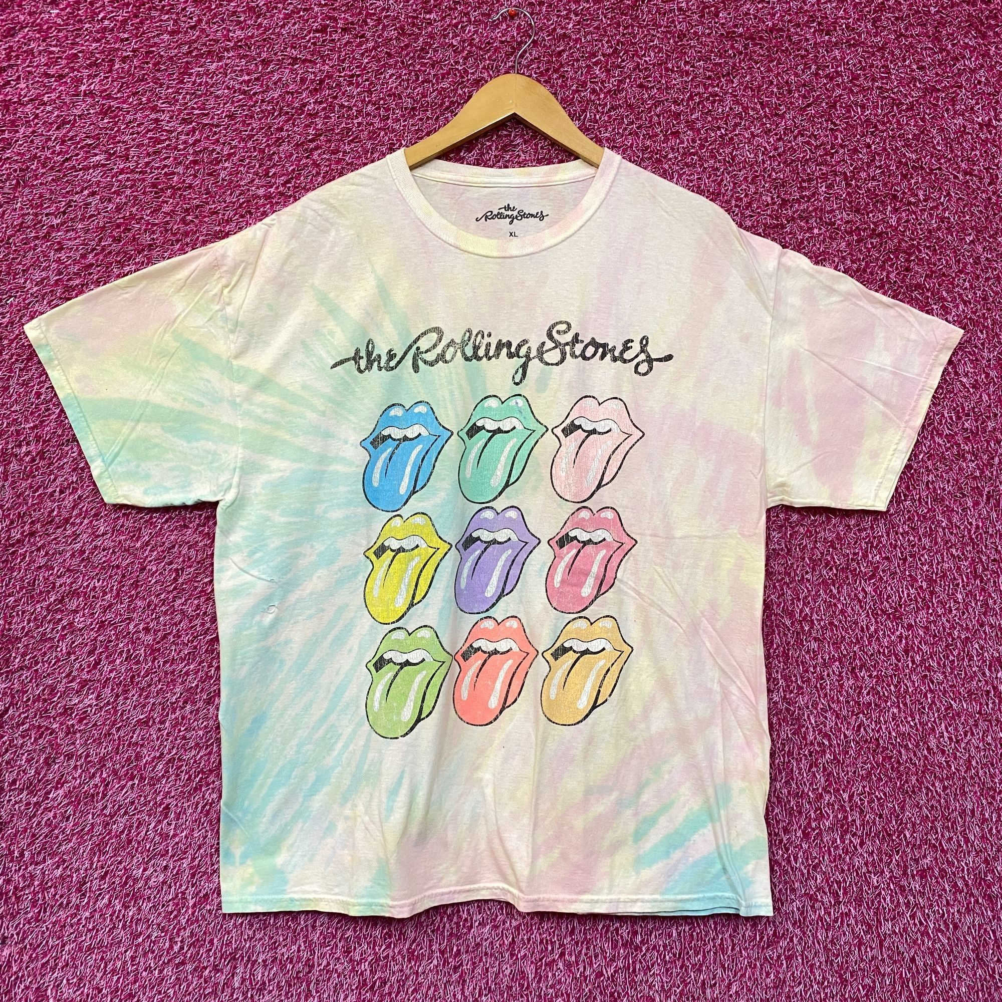 The Rolling Stones The Rolling Stones Hot Lips Pop Art Rock Pastel Tie Dye XL Size US XL / EU 56 / 4 - 1 Thumbnail