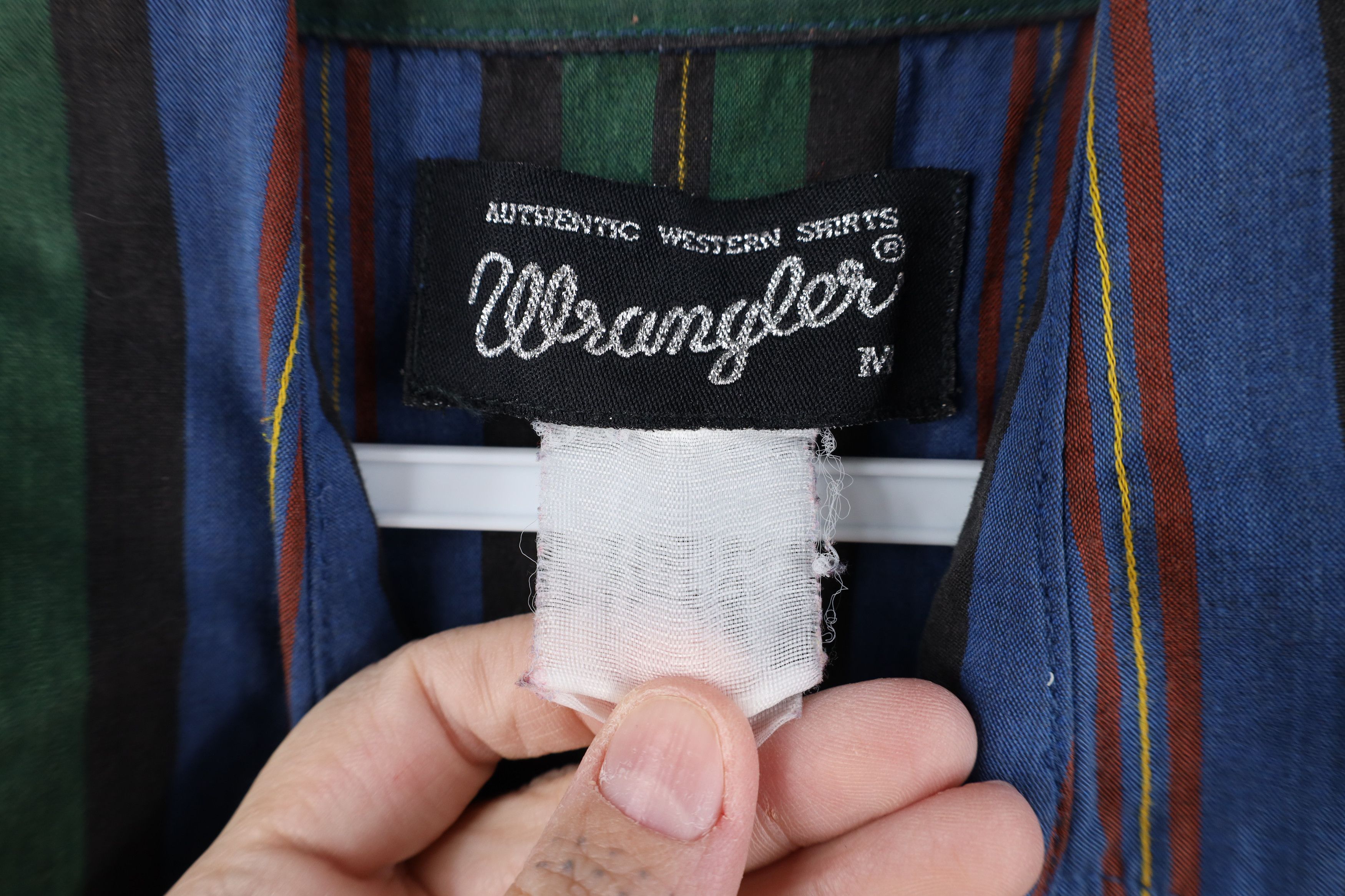 Wrangler Vintage 90s Wrangler Western Cowboy Brushpopper Button Shirt Size US M / EU 48-50 / 2 - 6 Thumbnail