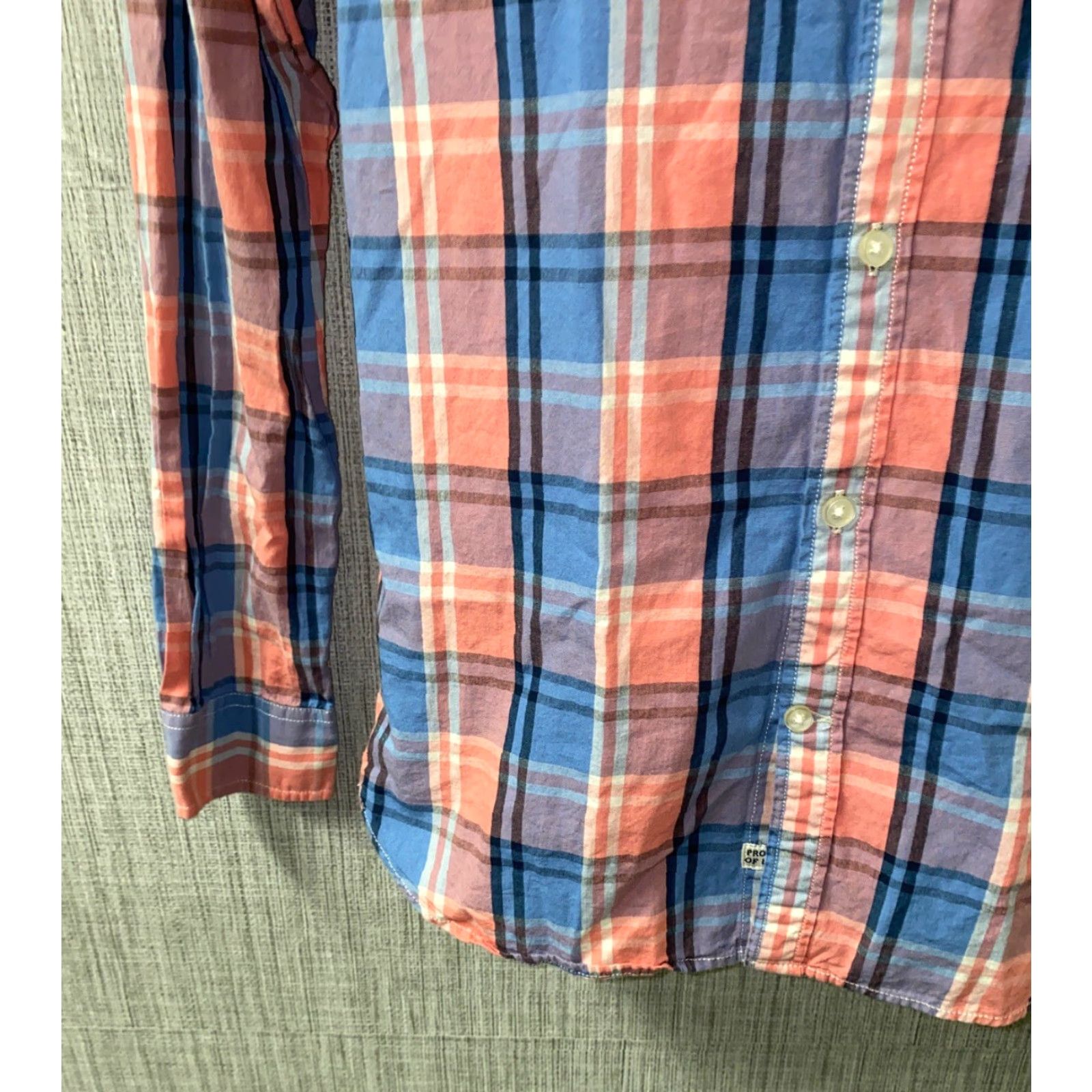 Lucky Brand Lucky Brand Mens Plaid Shirt Button-Up Long Sleeve Size S Multicolor Colorful Casual Cotton Regular Knit? Wait Size US S / EU 44-46 / 1 - 4 Thumbnail