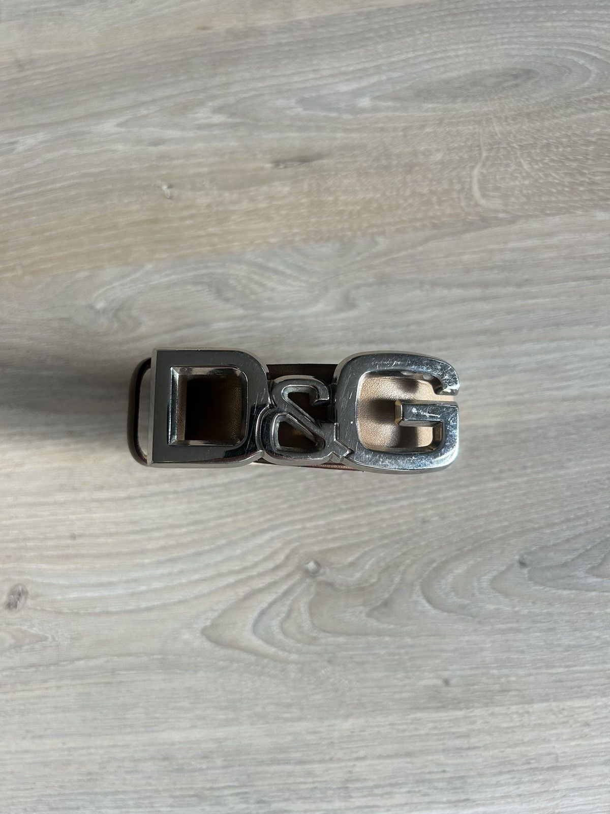 Dolce & Gabbana Y2K Dolce & Gabbana Oversized Logo Buckle Leather Belt 85 cm Size 36 - 1 Thumbnail