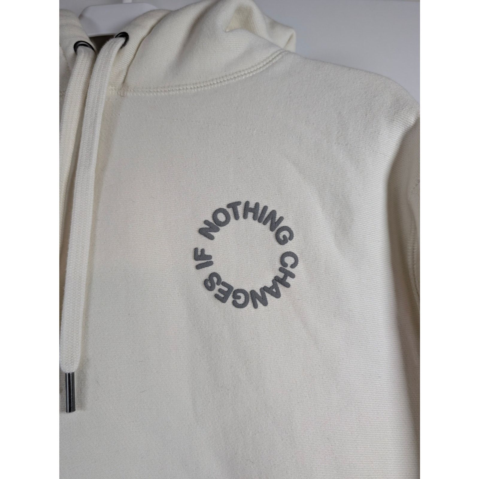 Unknown London Haerfest If Nothing Changes INC Hooded Sweatshirt White USED Size US M / EU 48-50 / 2 - 6 Thumbnail