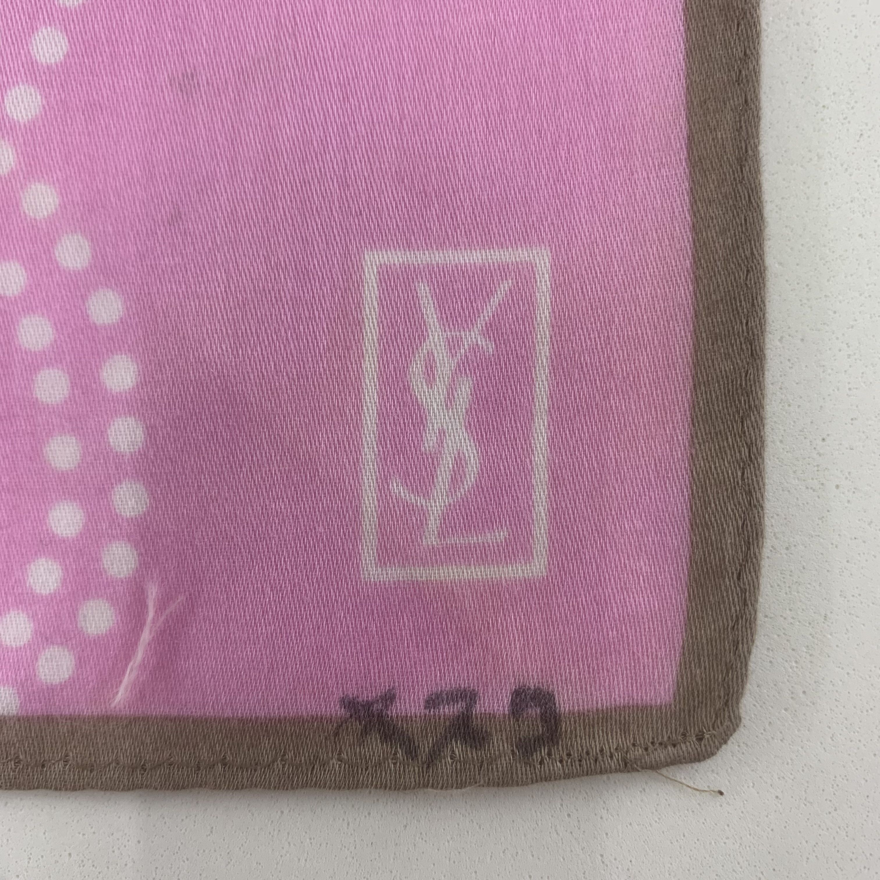 Yves Saint Laurent Yves Saint Lauren Handkerchief Bandana Neckerchief TB3448 Size ONE SIZE - 4 Thumbnail