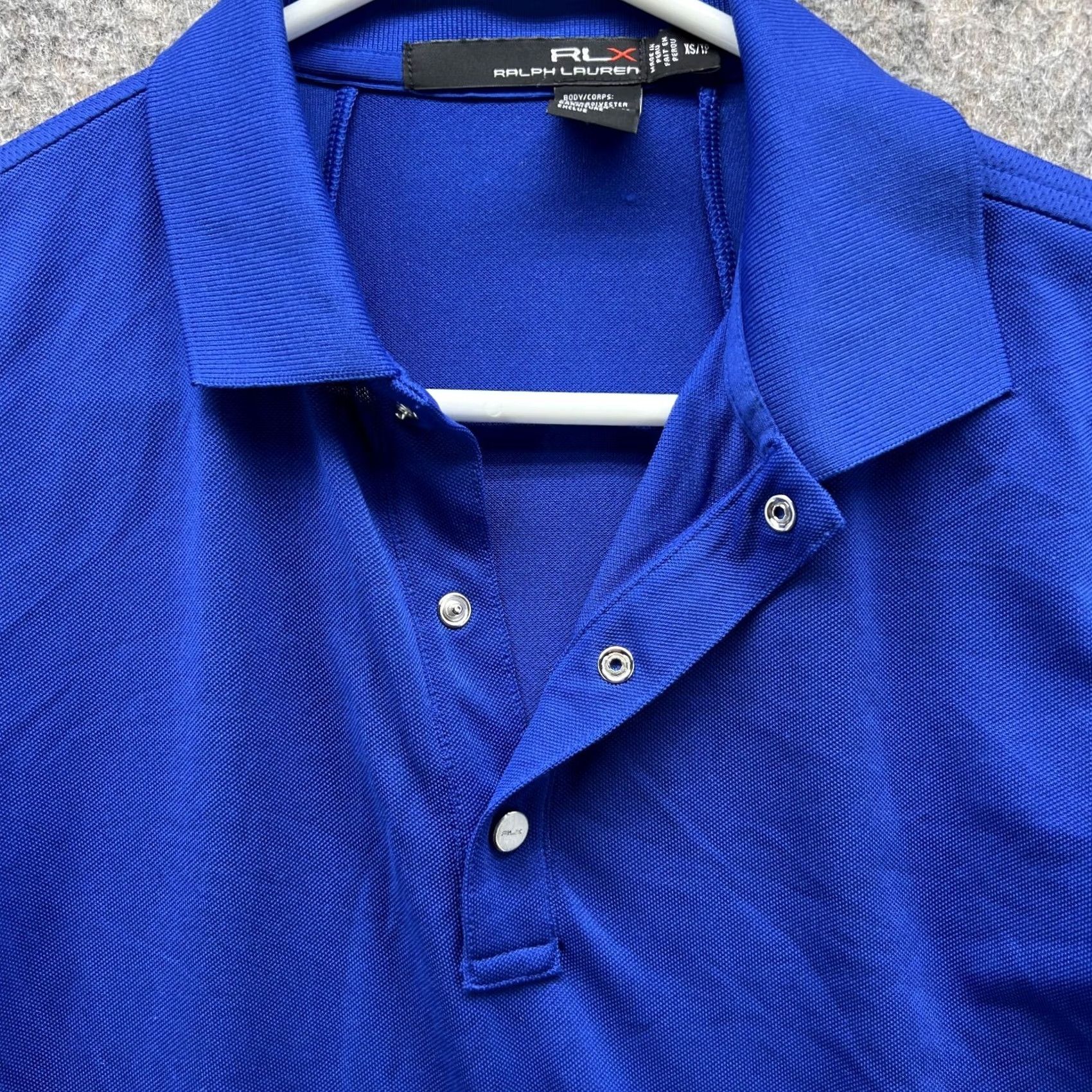 Ralph Lauren Ralph Lauren Polo Shirt Women XS Blue Solid Short Sleeve Collared Button Polo Fashion Size XS / US 0-2 / IT 36-38 - 4 Thumbnail