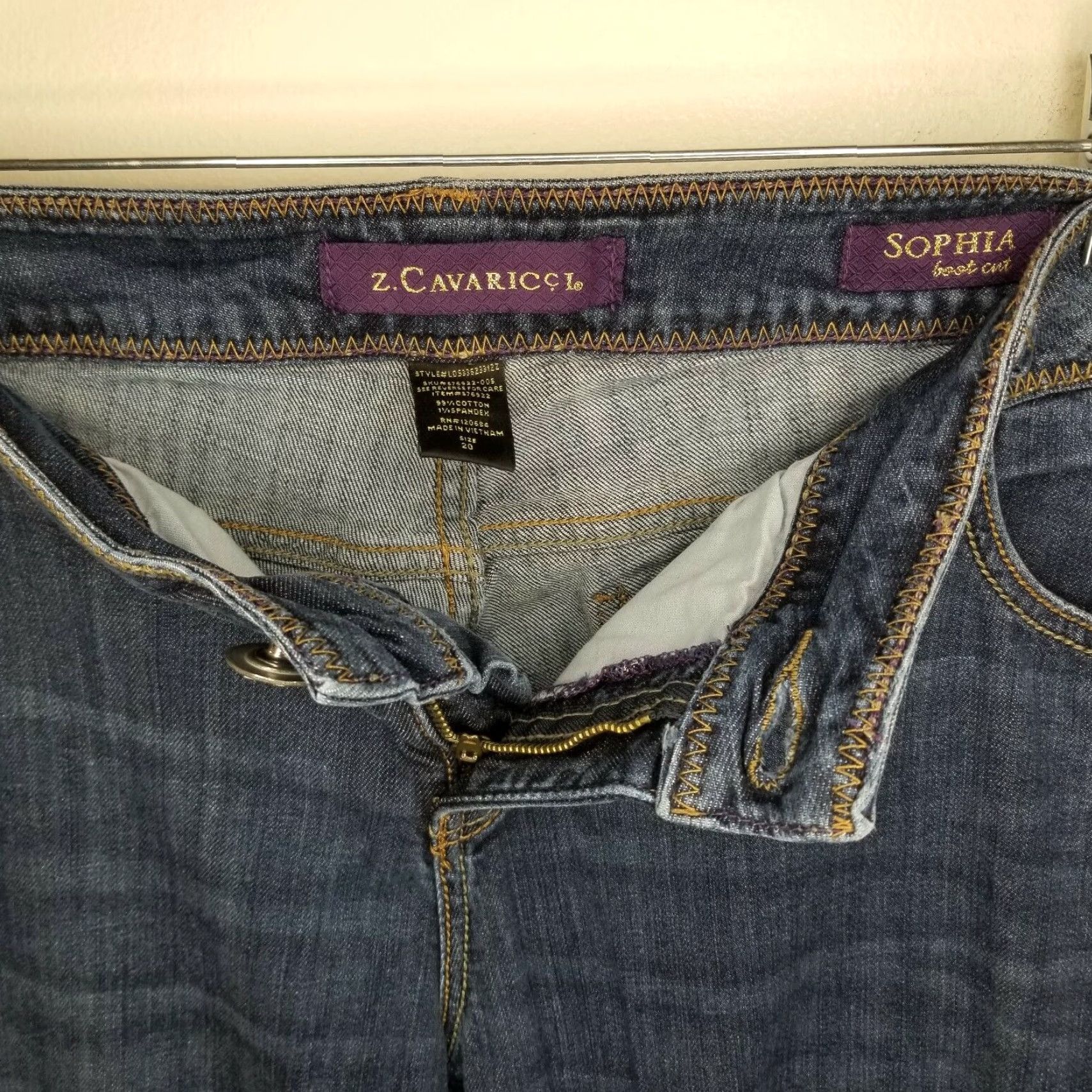 Vintage VINTAGE Z Cavaricci Bootcut Jeans Womens Distressed Blue Size 20 Size 42" / US 20 - 3 Thumbnail