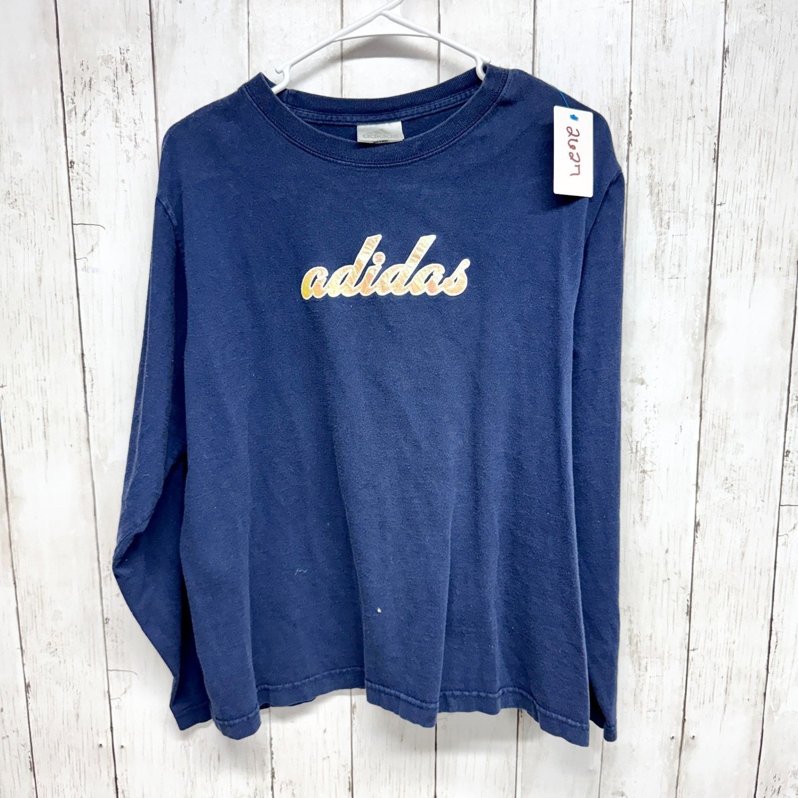 Adidas Y2K Adidas Shirt Large Printed Logo Crewneck Long Sleeve Top Size L / US 10 / IT 46 - 1 Thumbnail