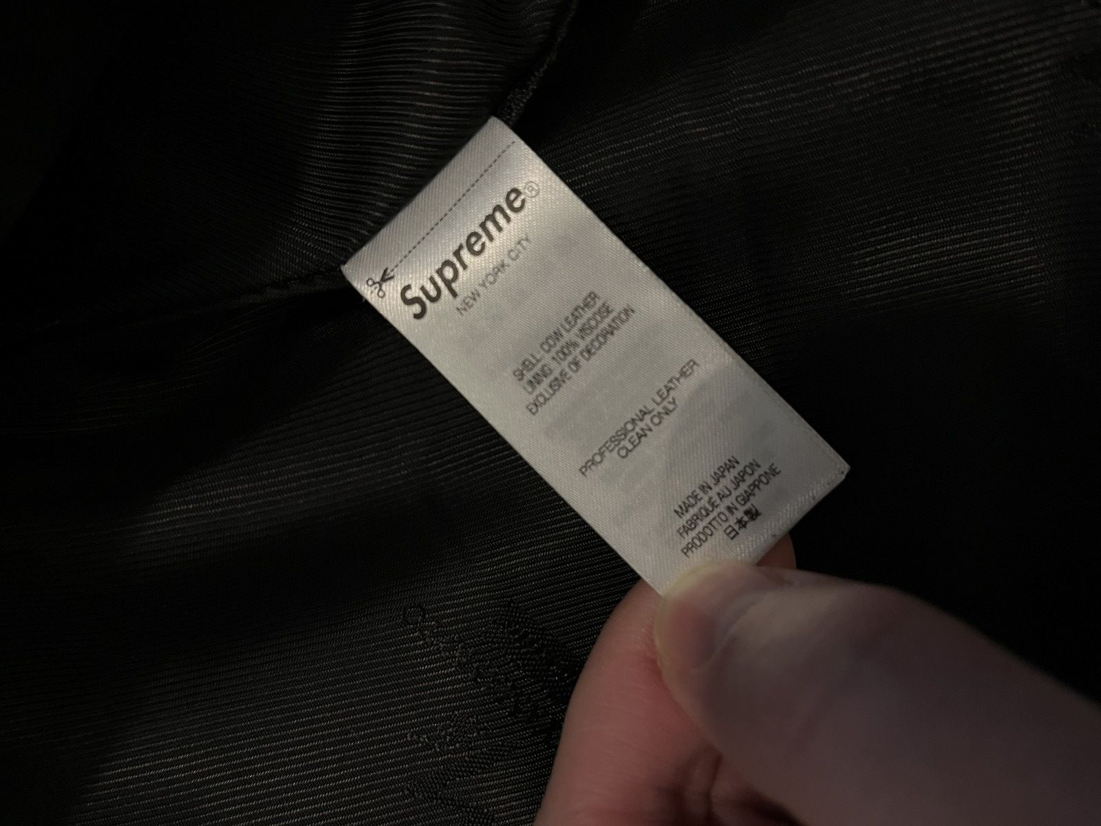 Supreme × Yohji Yamamoto Supreme/Yohji Yamamoto Leather Jacket Size US S / EU 44-46 / 1 - 5 Thumbnail