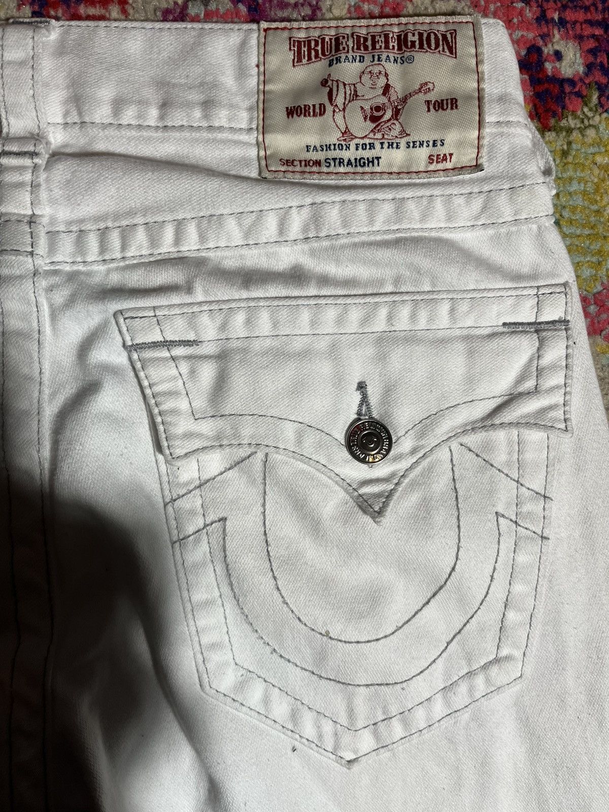True Religion Y2K True Religion White Jeans 31 Size US 31 - 3 Thumbnail