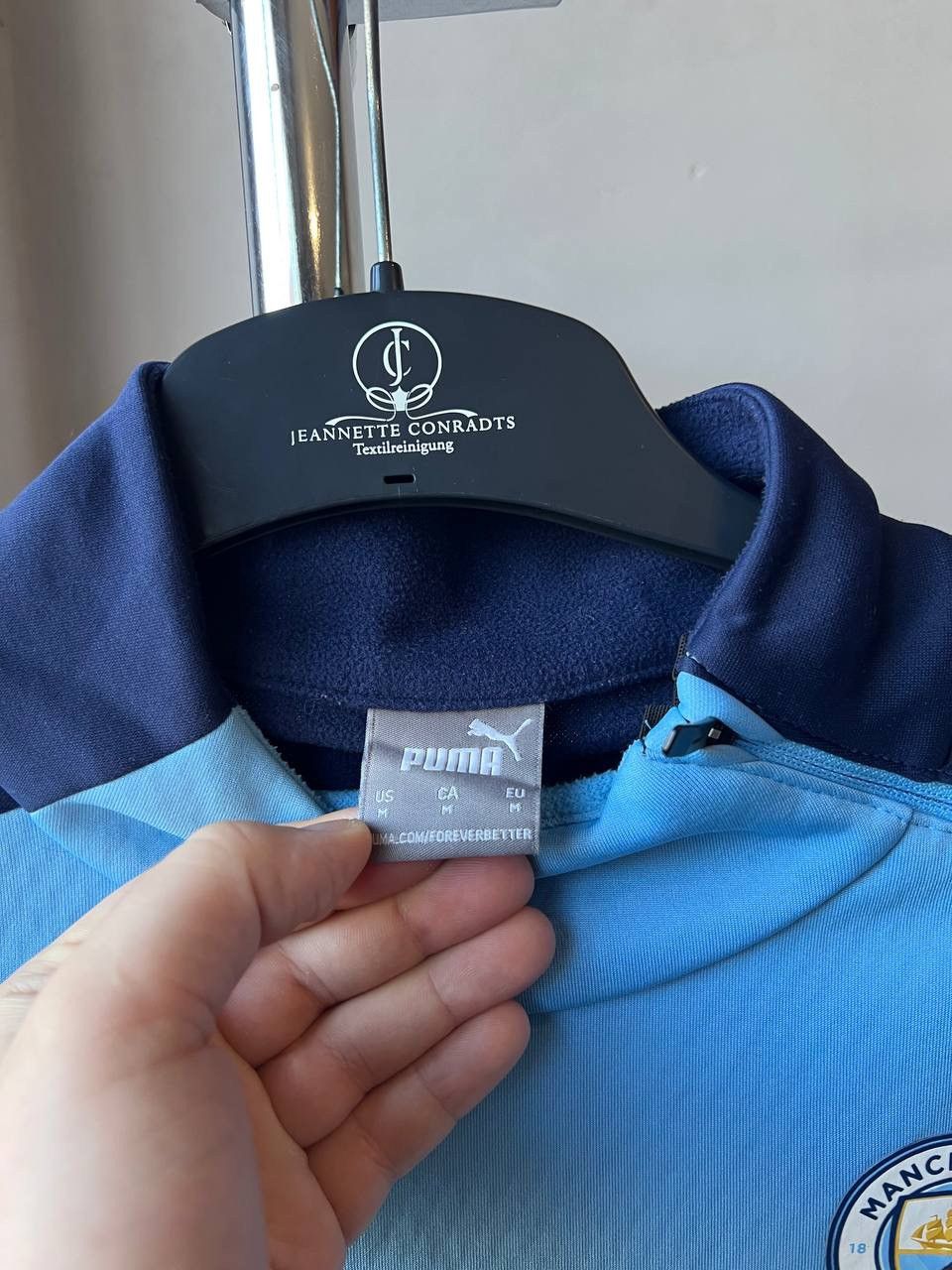 Puma 2019/20 MANCHESTER CITY PUMA TRAINING ZIP SOCCER LONG SLEEVE Size US M / EU 48-50 / 2 - 7 Thumbnail