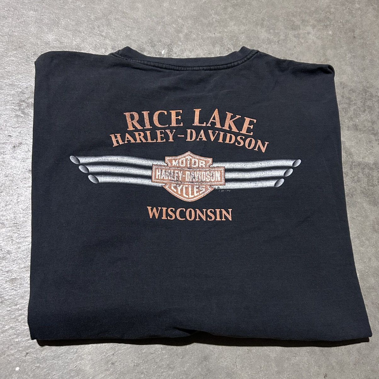 Harley Davidson Harley davidson flame long sleeve tee shirt 4x Size US XXL / EU 58 / 5 - 2 Thumbnail