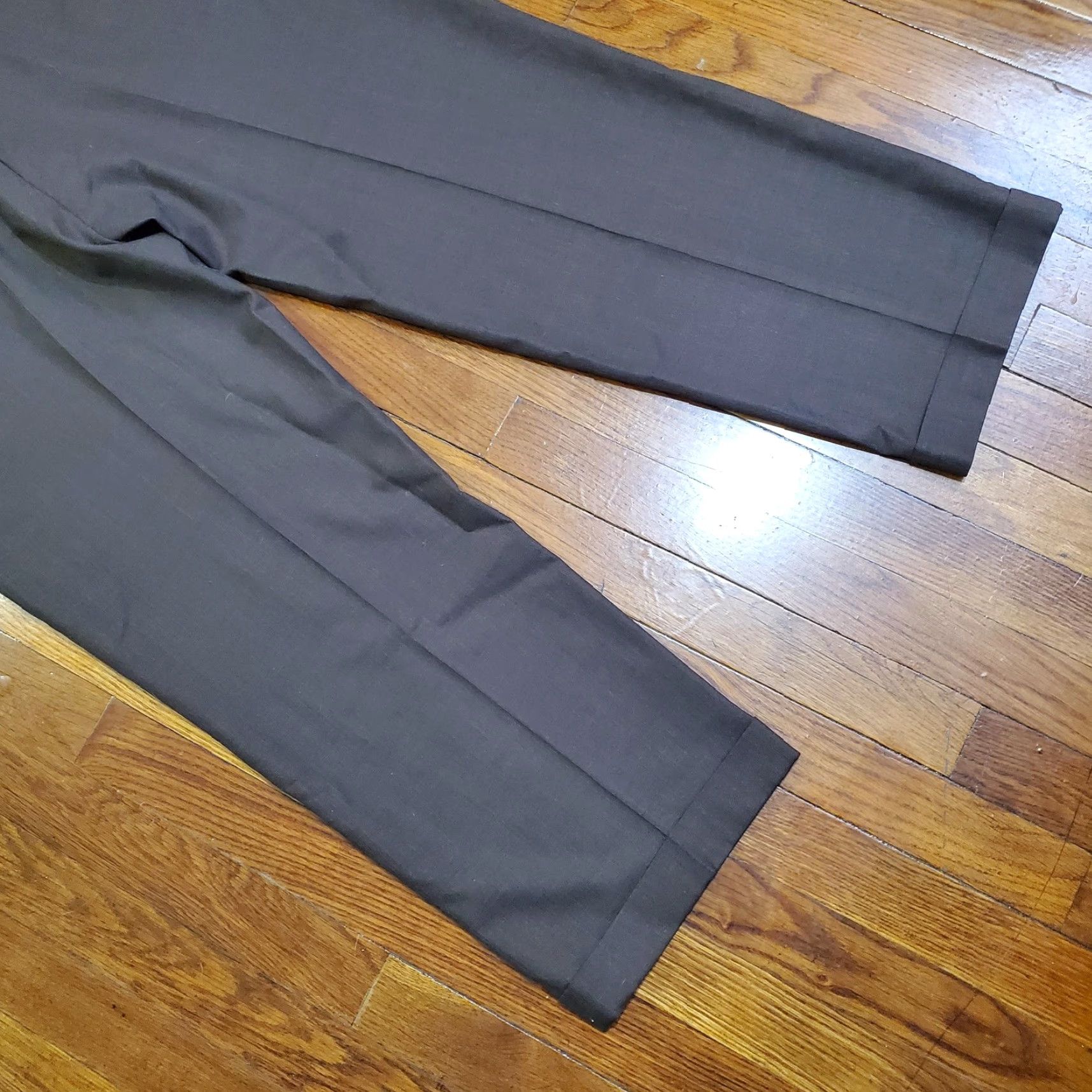 Brooks Brothers Brooks Brothers Country Club Madison Dress Pants Mens 42x29 Brown Wool Cuffed Size US 42 / EU 58 - 2 Thumbnail
