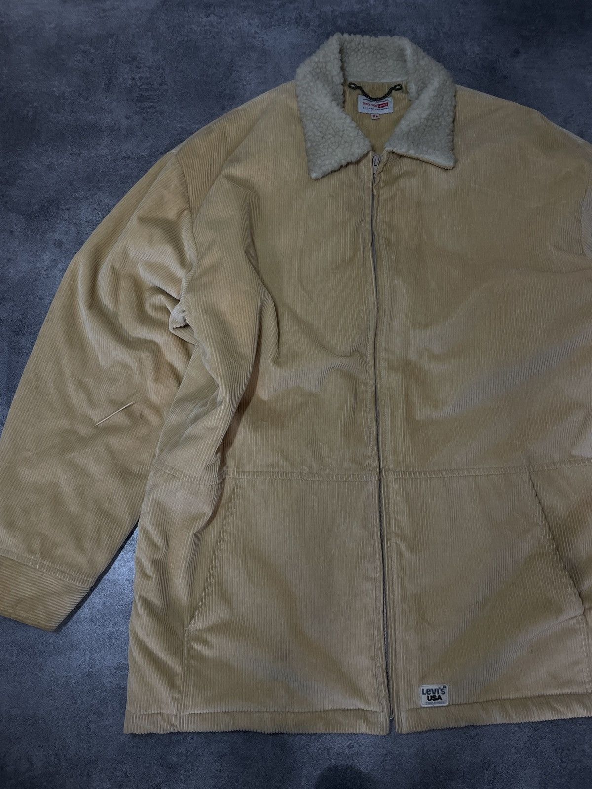 Levi's 💥RARE💥Vintage Levis 90s Corduroy Heavy Jacket Rare Hype Size US XXL / EU 58 / 5 - 10 Thumbnail