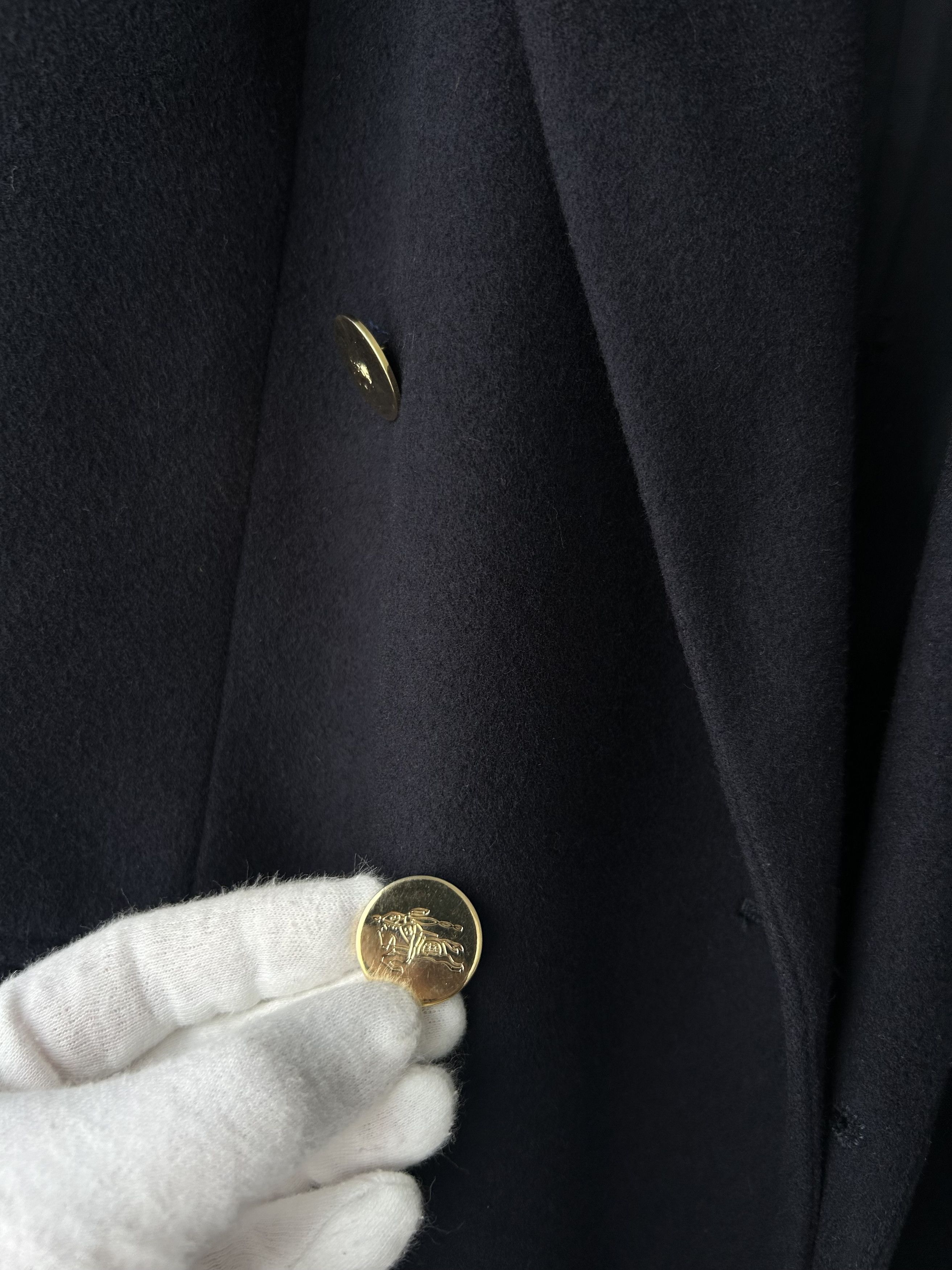 Burberry Burberrys Double-Breasted Wool Blazer with Gold Buttons Size L / US 10 / IT 46 - 8 Thumbnail