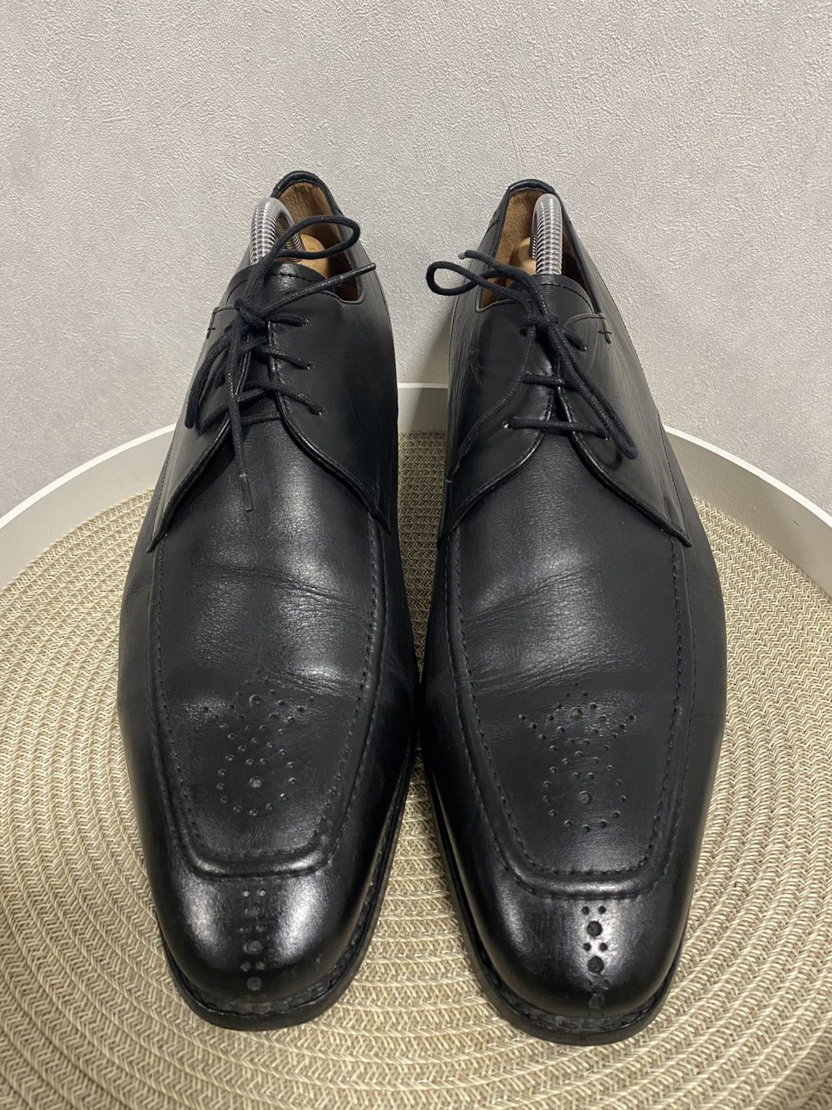 Floris van Bommel Van Bommel Split-toe Black Leather Derby Shoes Size US 11 / EU 44 - 9 Thumbnail