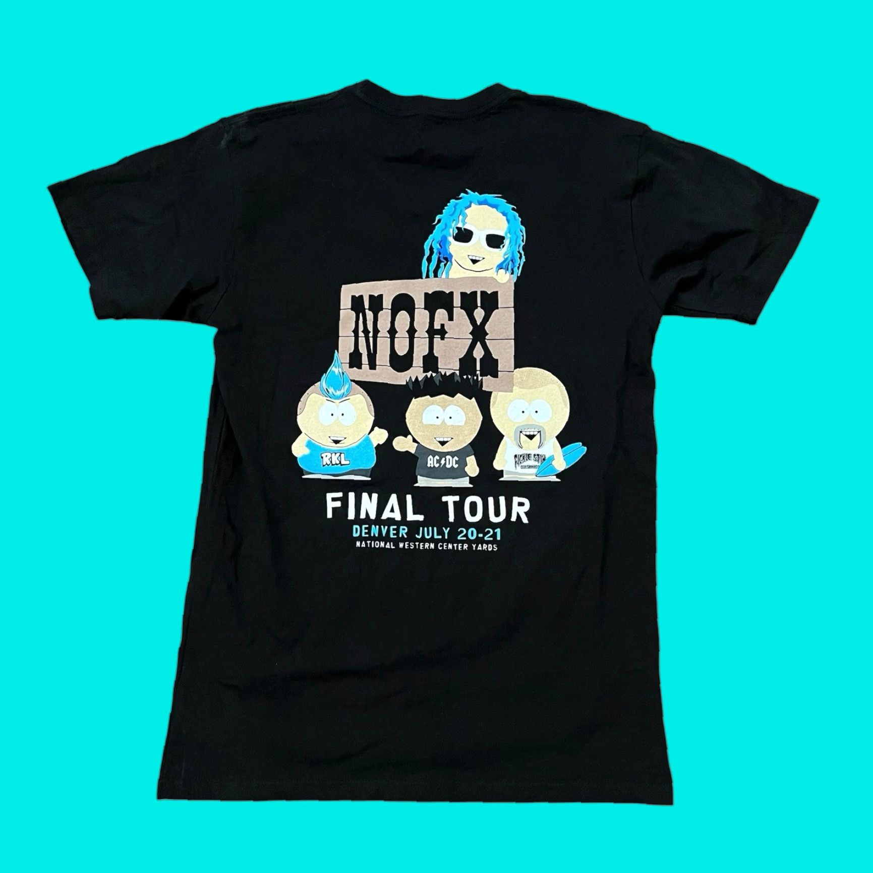 Vintage VINTAGE NOFX Punk Final Tour T-Shirt 2024 Men Small Black Short Sleeve 90s South Park Fat Wreck Chords Punk Rock Size US M / EU 48-50 / 2 - 1 Thumbnail