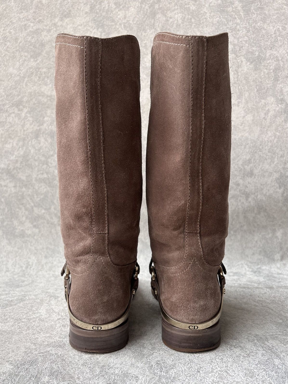 Christian Dior Monsieur Christian Dior Suede Knee High Riding Boots Size US 9 / IT 39 - 10 Thumbnail