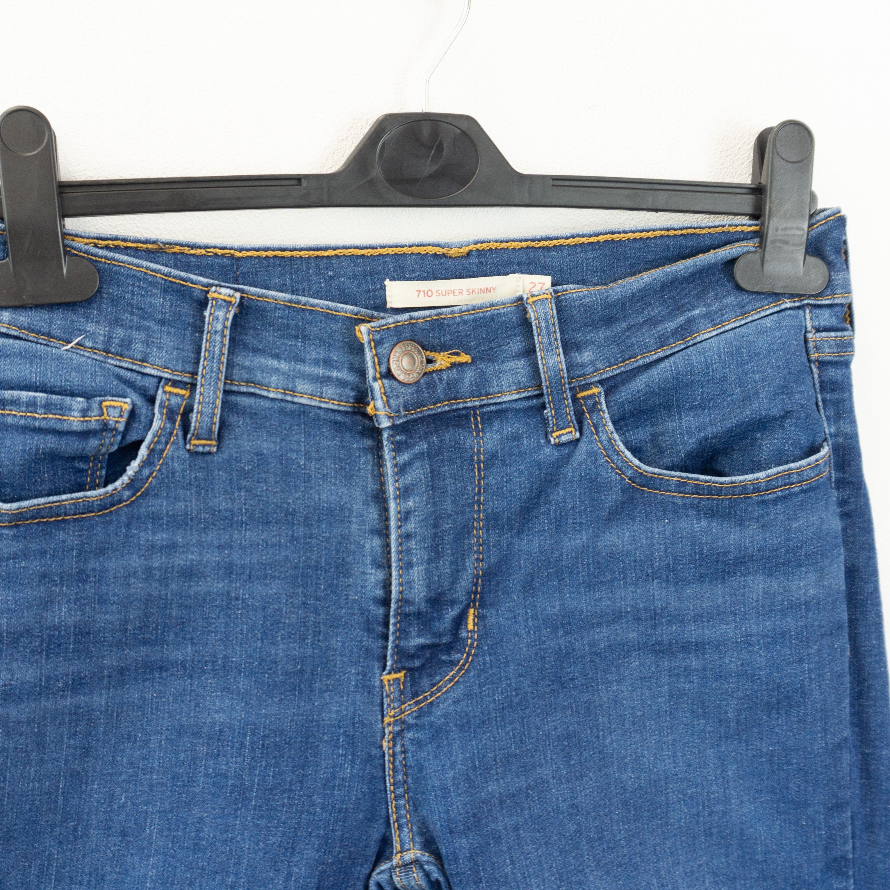 Levi's Essential Levi's 710 Super Skinny Jeans Size 27" / US 4 / IT 40 - 4 Thumbnail