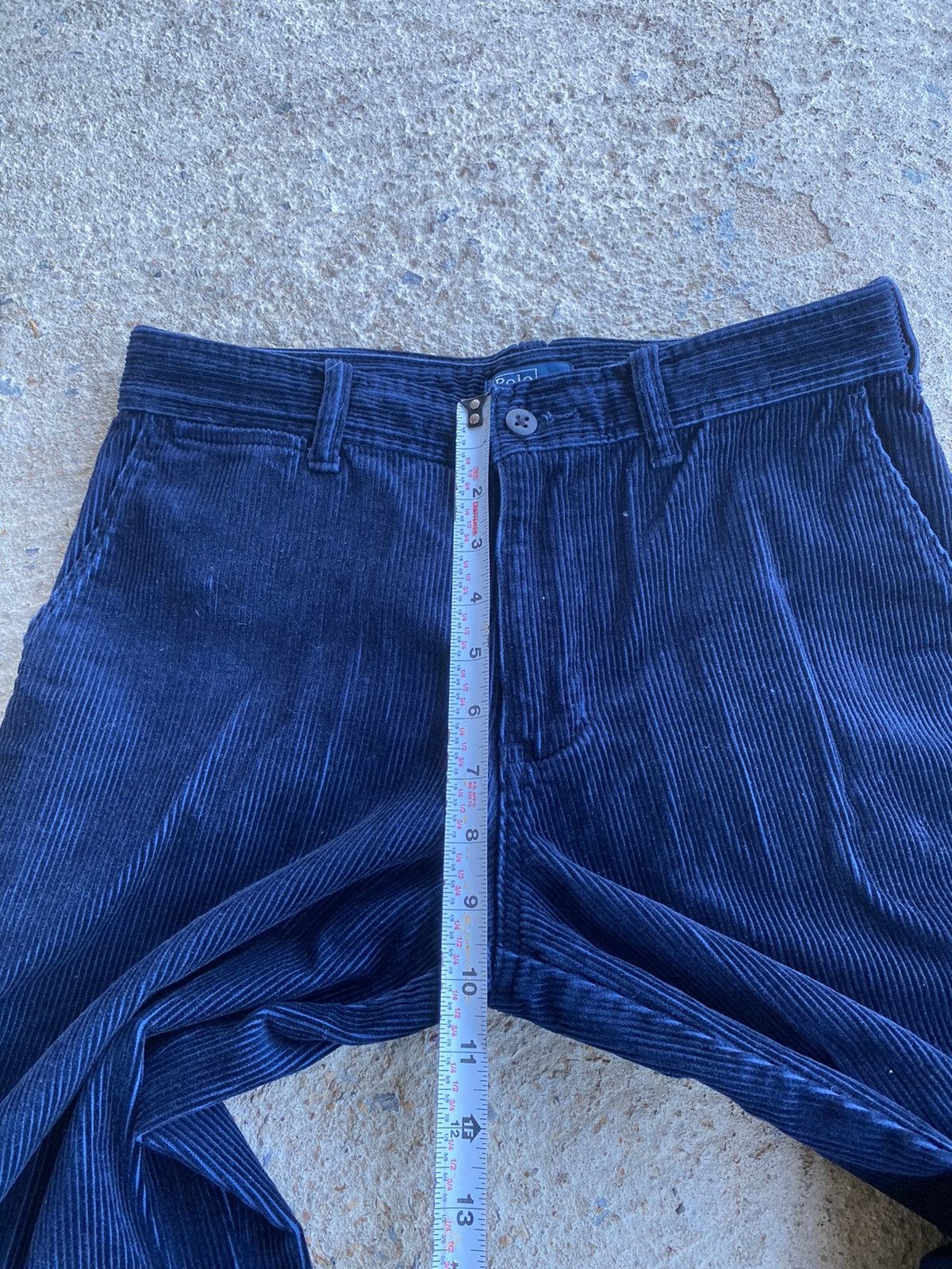 Polo Ralph Lauren × Vintage Vintage Y2K Polo Ralph Lauren Navy Corduroy Pants 28x29 Size US 28 / EU 44 - 10 Thumbnail