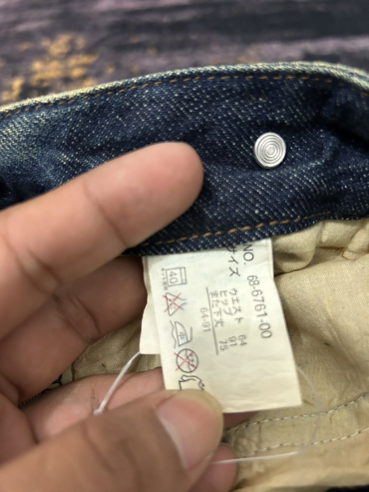 If Six Was Nine Japanese Brand Fur Pocket Back Ripped Jeans Size US 32 / EU 48 - 16 Thumbnail