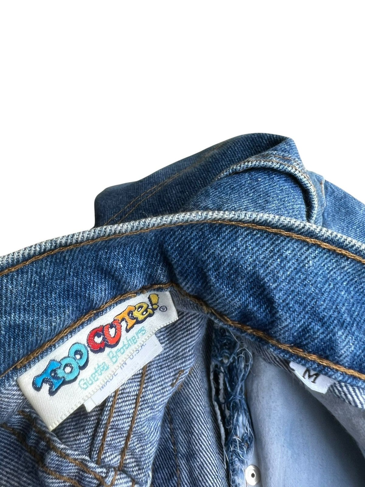 Too Cute Guetta Bros. 90s Too Cute Guetta Bros X Disney Mickey Minnie Denim Jeans Size US 31 - 20 Thumbnail