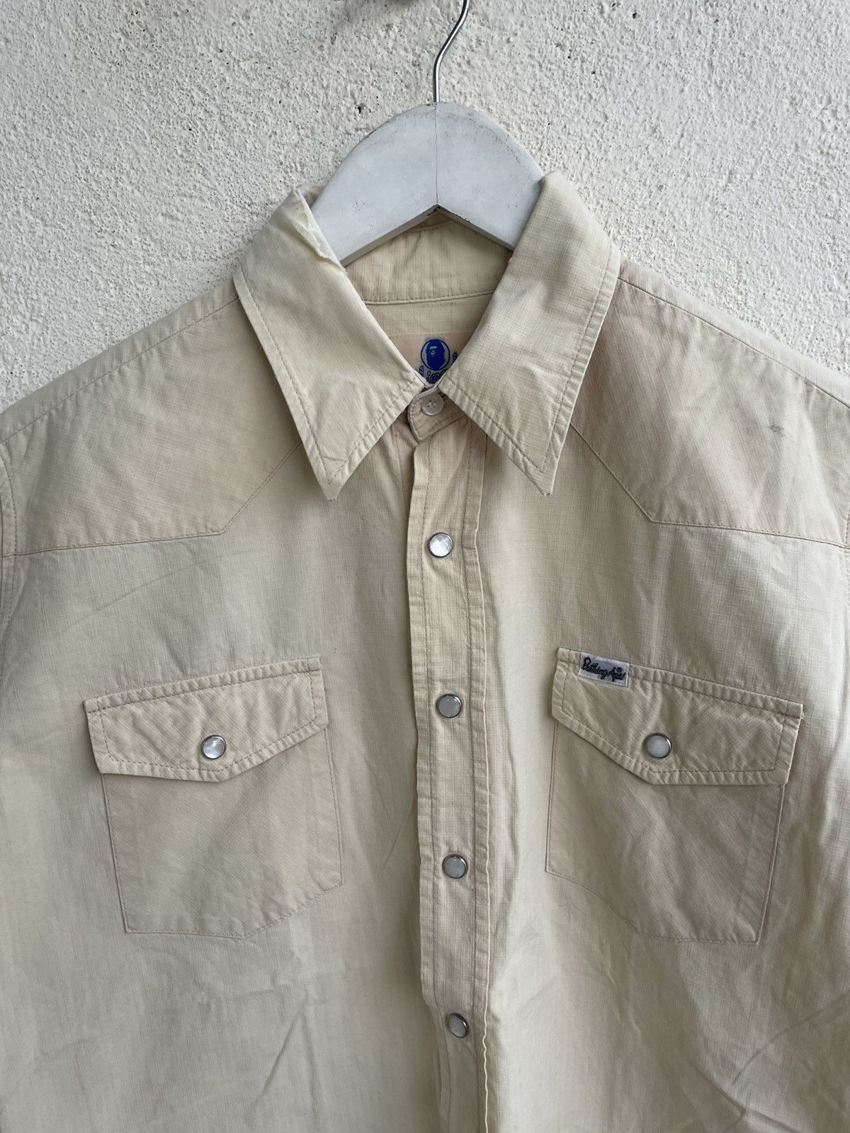 Bape 2000s Thrased Bape Japan Button Up Y2K Hysteric y’s Saint Size US M / EU 48-50 / 2 - 2 Thumbnail