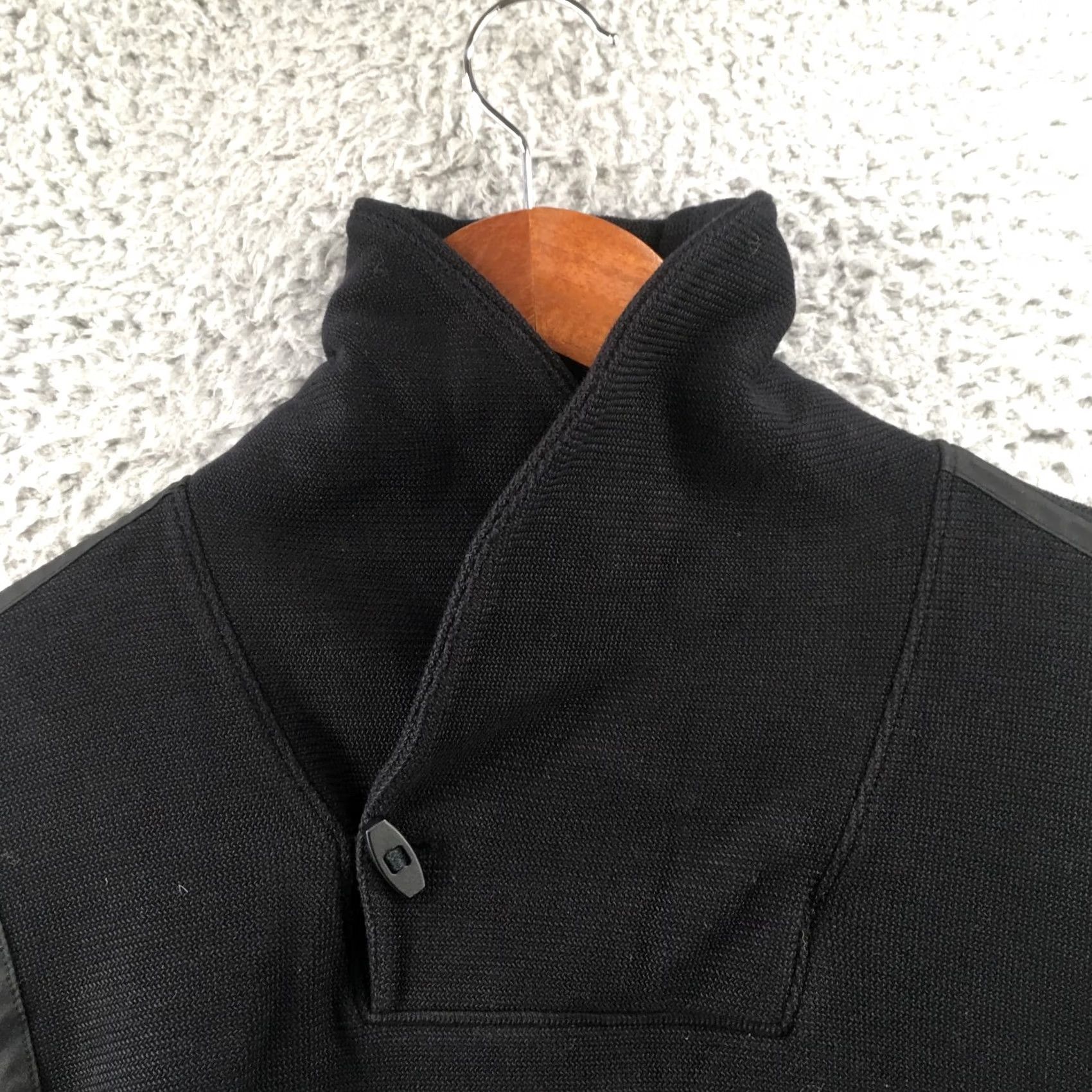 Calvin Klein Calvin Klein Sweatshirt Mens Medium Solid Black Mock Neck Long Sleeves Pullover Size US M / EU 48-50 / 2 - 3 Thumbnail