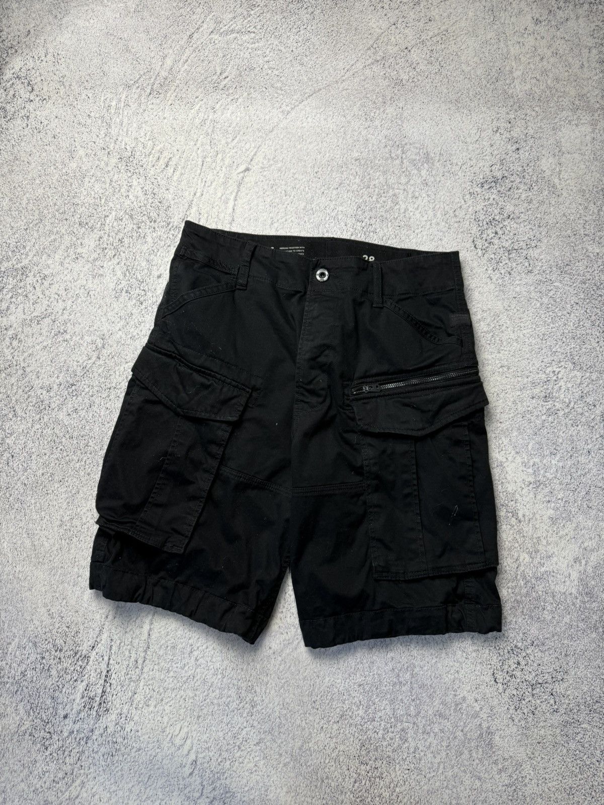 G-Star Mens Vintage G Star Raw Cargo Shorts rare army Y2K Size US 28 / EU 44 - 1 Thumbnail