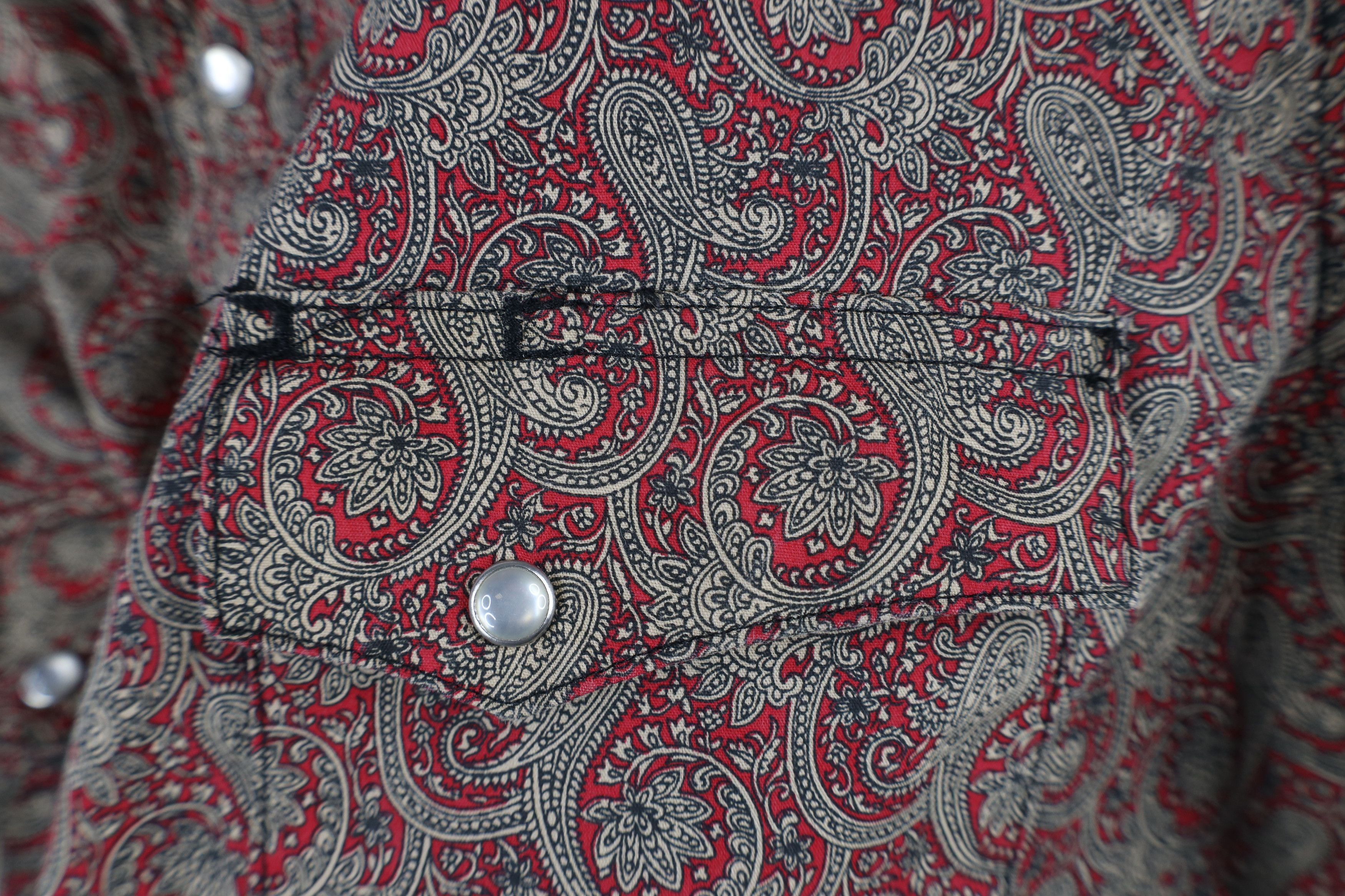 Vintage × Wrangler Vintage 90s Wrangler Western Cowboy Snap Button Shirt Size US L / EU 52-54 / 3 - 5 Thumbnail