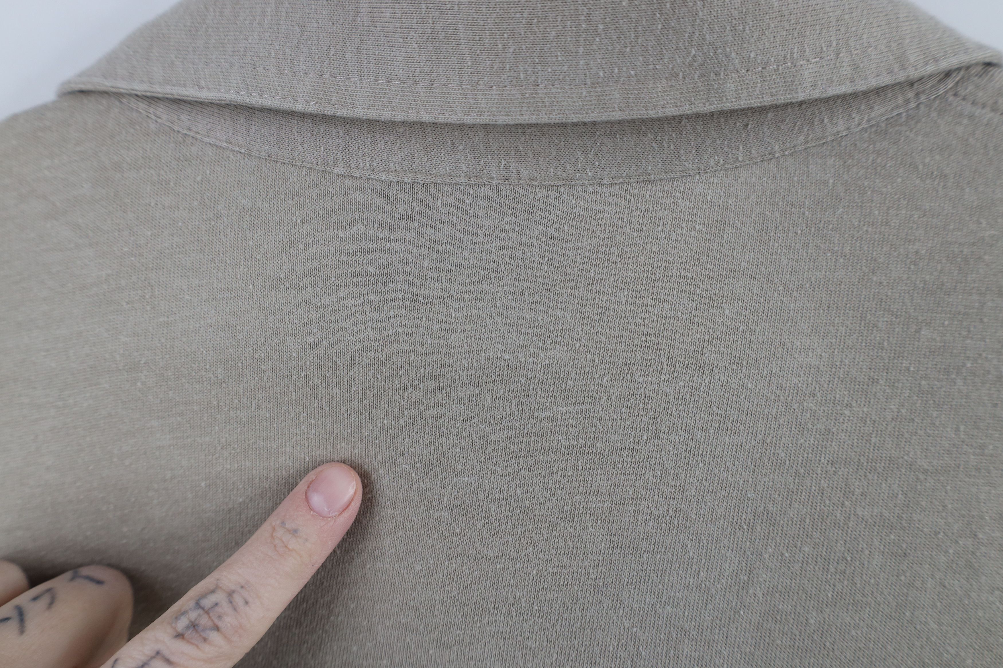 Vintage Vintage 90s Streetwear Collared Pullover Polo Shirt Beige Size US XL / EU 56 / 4 - 12 Thumbnail