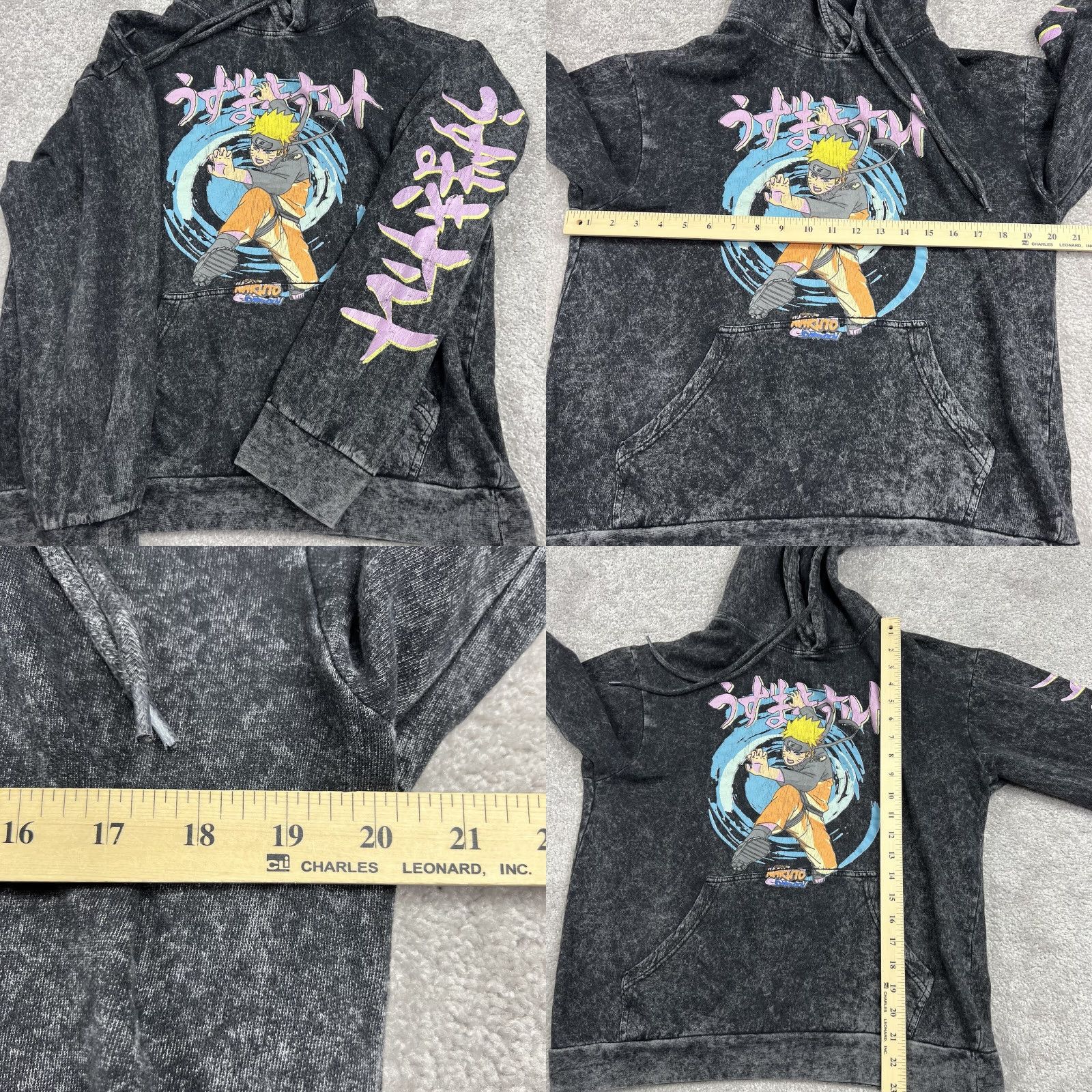 Vintage Naruto Shippuden Hoodie Adult Small Anime Black Gray Sweatshirt Pullover Size US S / EU 44-46 / 1 - 8 Thumbnail