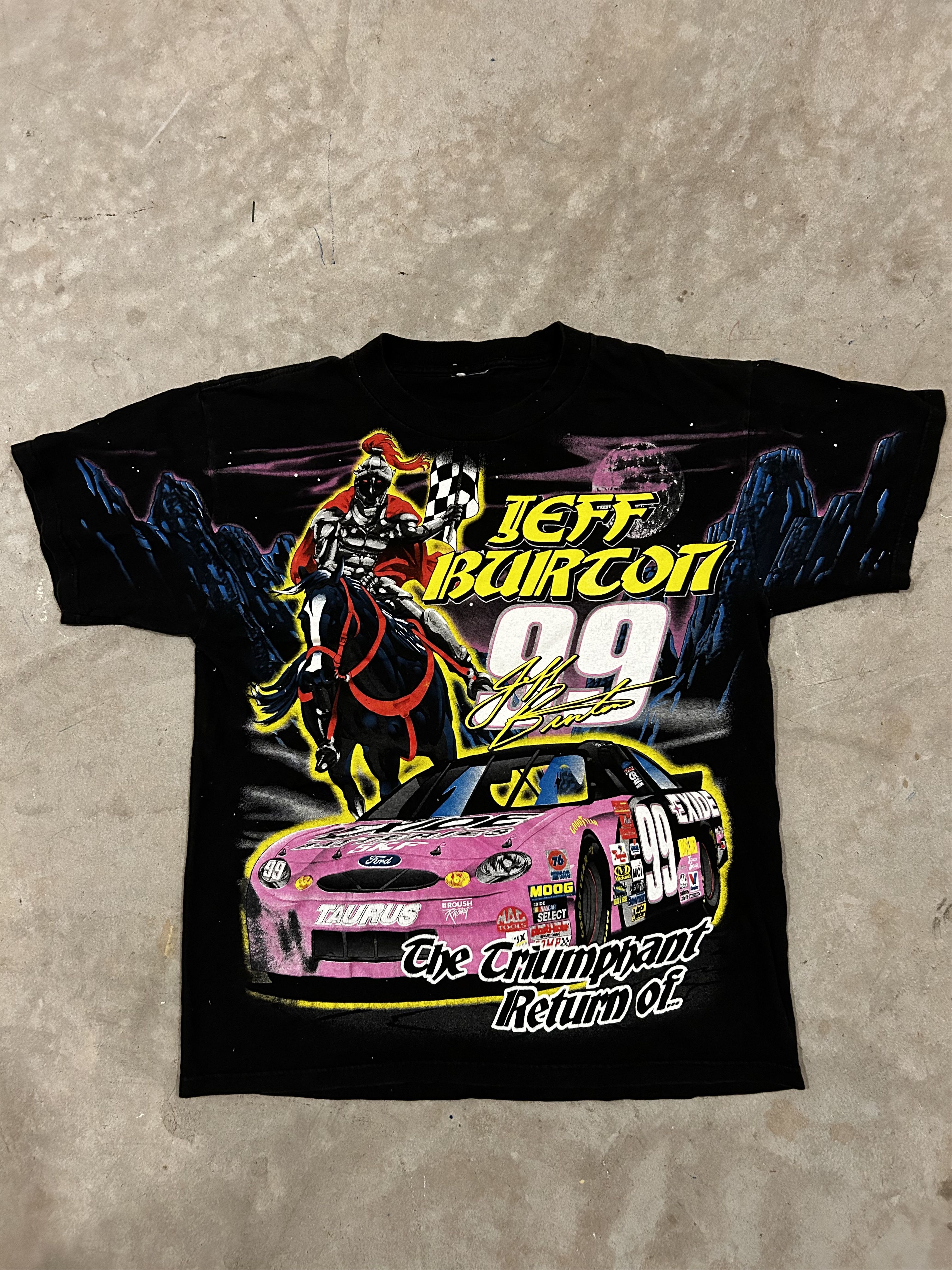 Tultex Vintage Jeff Burton by Track Master Knight NASCAR Shirt Sz L Size US L / EU 52-54 / 3 - 1 Thumbnail