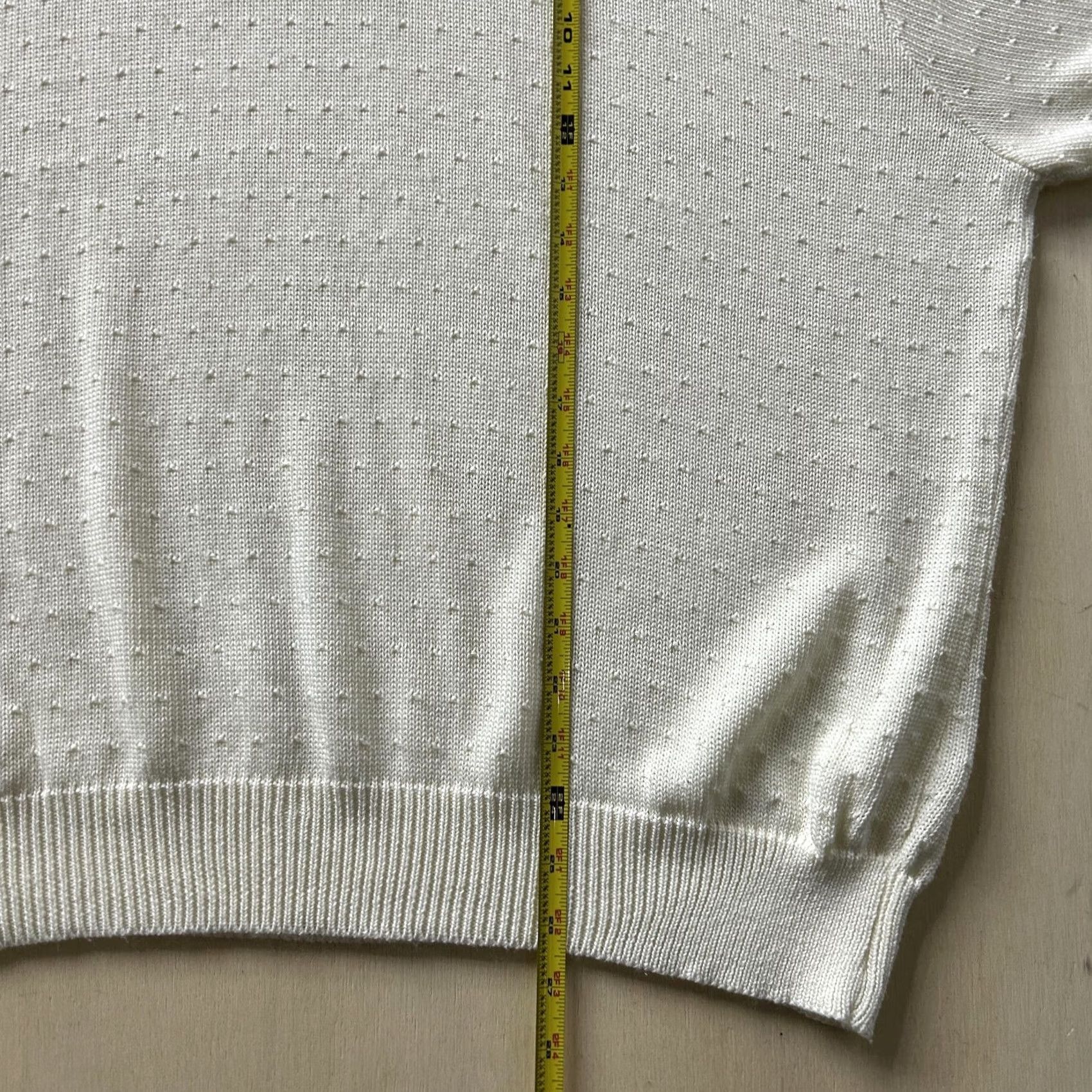 Vintage Sag Harbor Sweater Womens 3X White Crew Neck Tight-Knit Dolman Short Sleeve VINTAGE? (no) 3X? Size XXL / US 16-18 / IT 52-54 - 4 Thumbnail