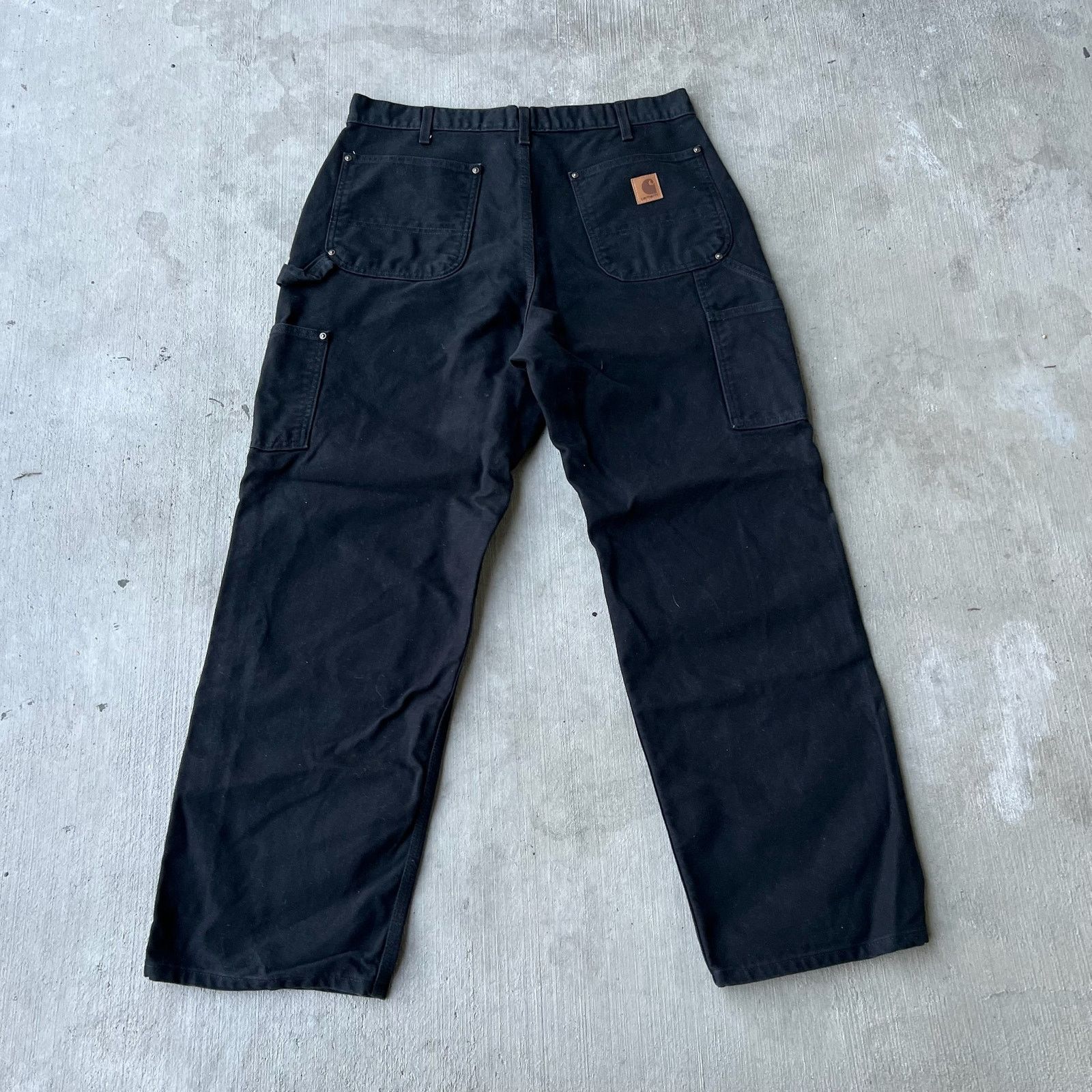 Carhartt × Vintage Carhartt black double knee work wear carpenter pants Size US 33 - 4 Thumbnail