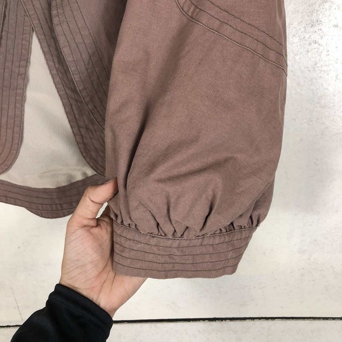 Issey Miyake 📌CROPPED BIKER JACKET DOUBLE LAYER TSUMORI CHISATO Size US M / EU 48-50 / 2 - 16 Thumbnail