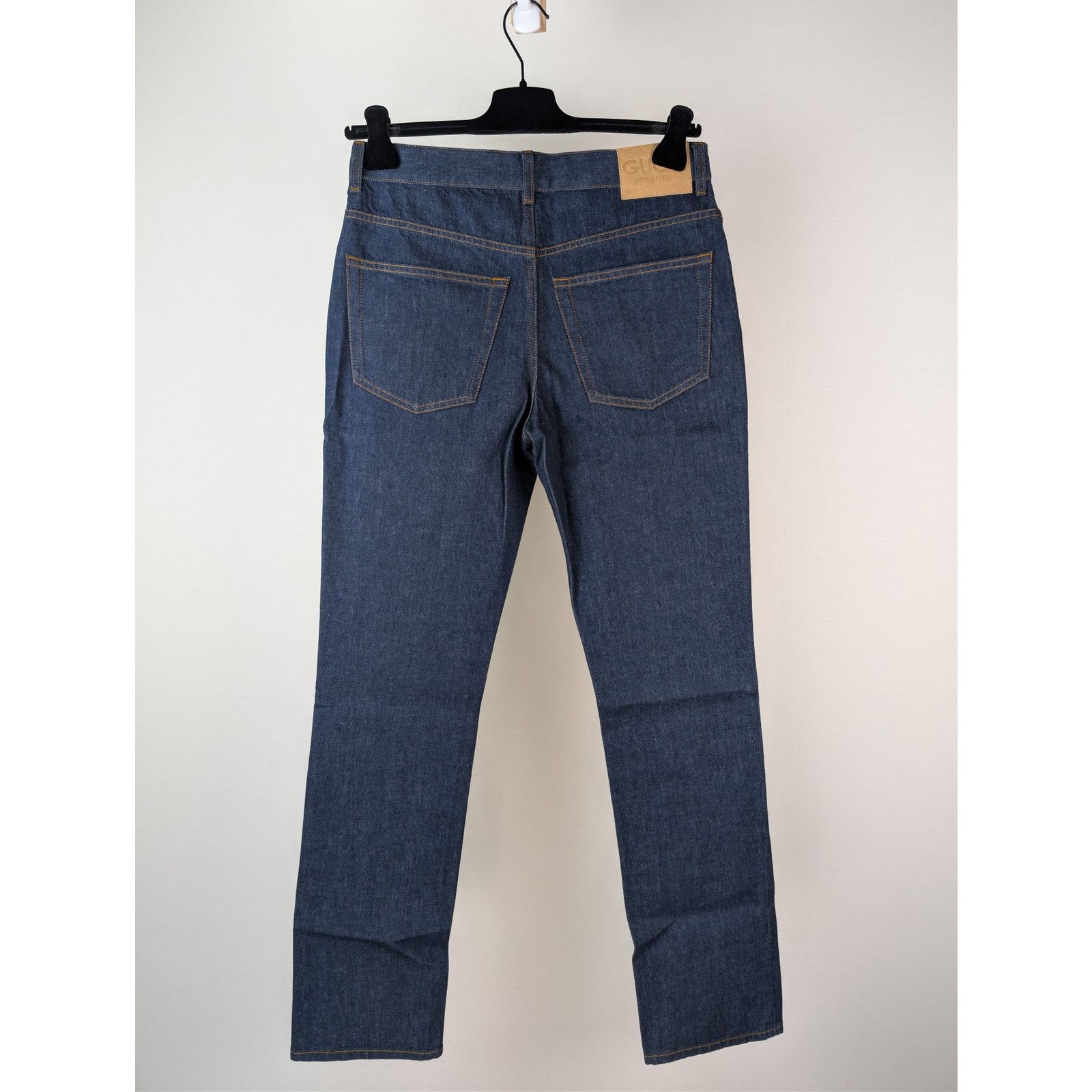 Gucci o1rshd1 Horsebit Straight-Leg Denim Pants in Indigo Blue Size US 32 / EU 48 - 11 Thumbnail
