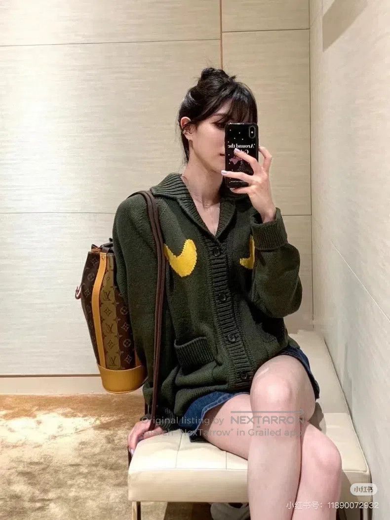 Louis Vuitton Louis Vuitton Nigo Tiger Head Retro Green Knit Cardigan sw Size US XL / EU 56 / 4 - 8 Thumbnail