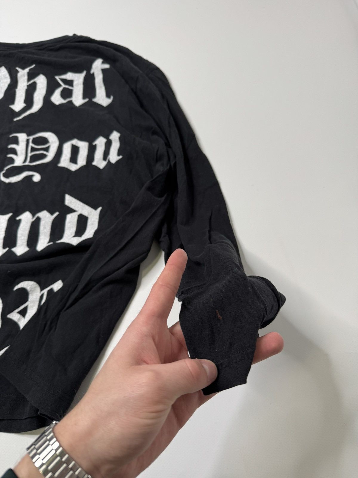 Vintage Vintage avant garde black goth longsleeve ghost inside 00s Size US M / EU 48-50 / 2 - 5 Thumbnail