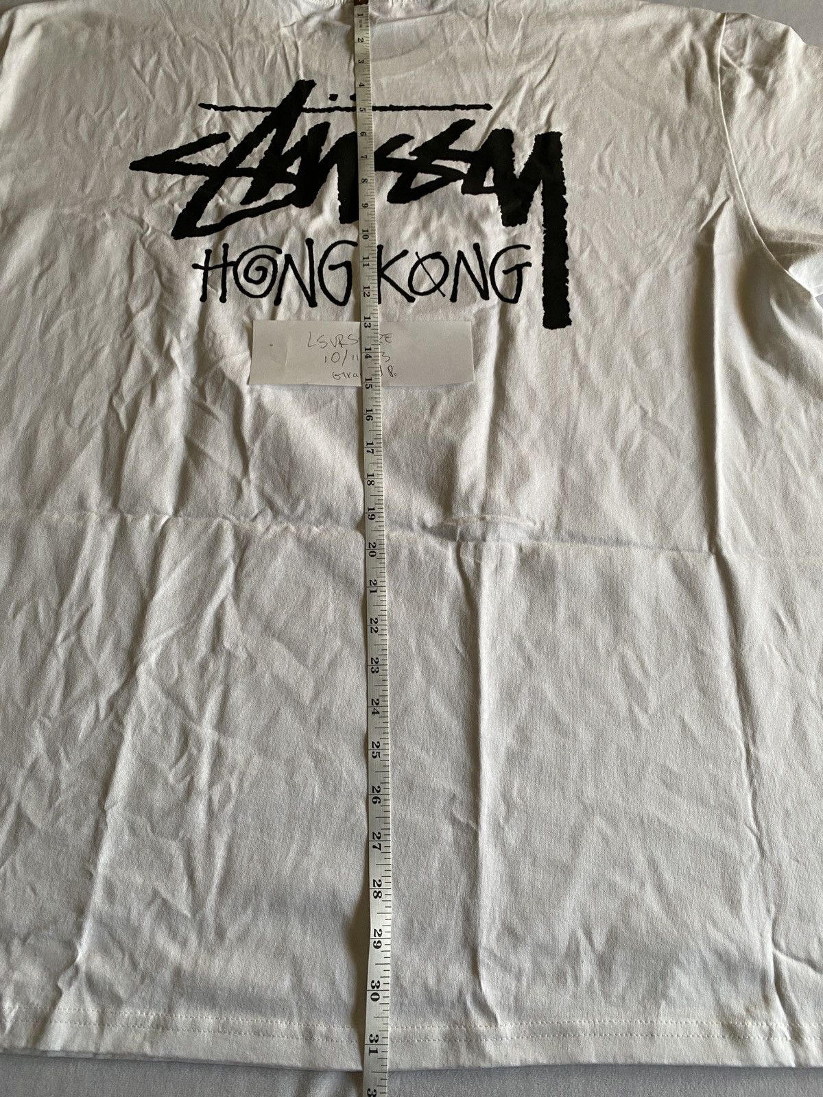Stussy Stussy Hong Kong Exclusive Tee White XXLARGE LASTONE🚨! Size US XXL / EU 58 / 5 - 8 Thumbnail