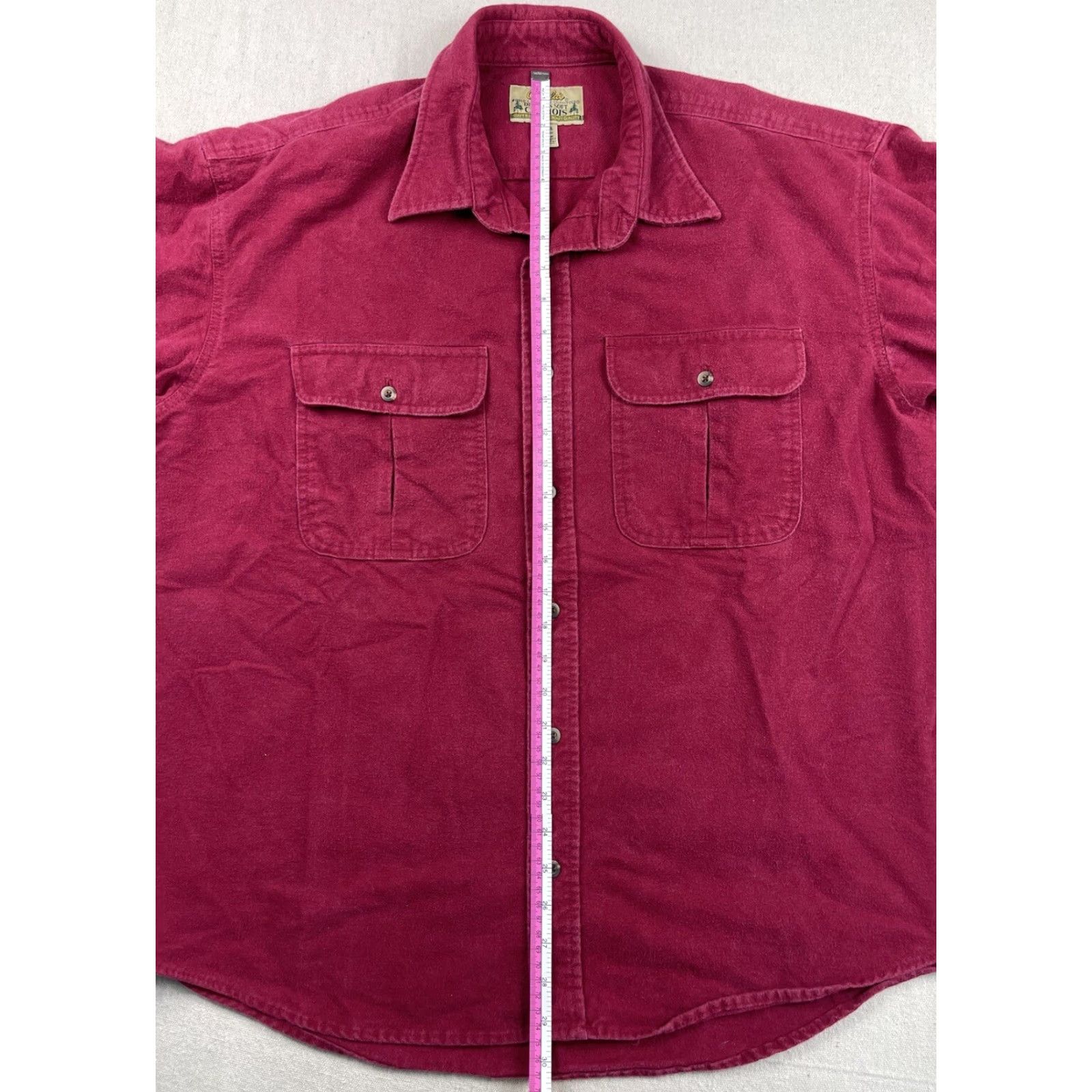 Vintage Cabela's Shirt Men XL Red Chamois Flannel Button-Up Vintage Outdoors Long Sleeve Size US XL / EU 56 / 4 - 6 Thumbnail