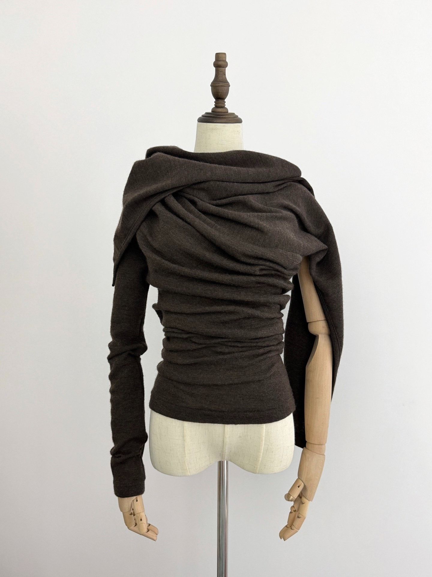 Yohji Yamamoto Y's Reversible Irregular Wool Top Size L / US 10 / IT 46 - 1 Thumbnail