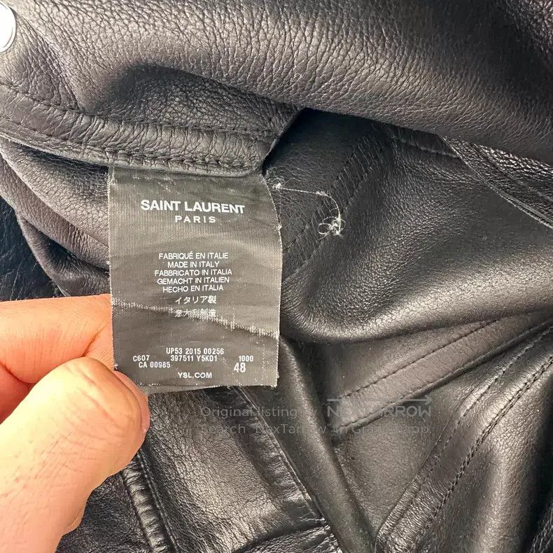 Saint Laurent Paris Saint Laurent Paris Zipper Leather Pants Size US 32 / EU 48 - 5 Thumbnail