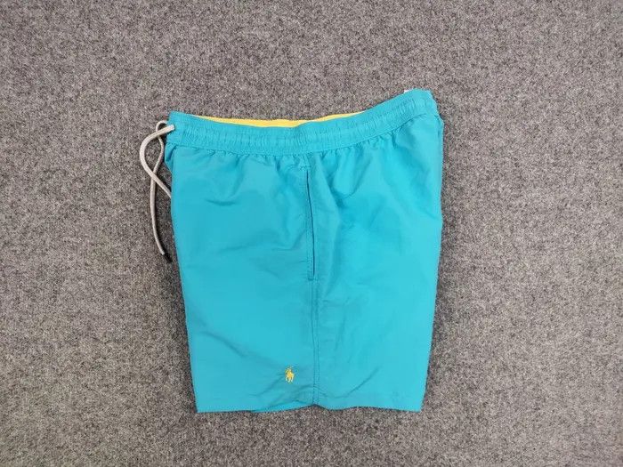 Polo Ralph Lauren Vintage 90's Polo Ralph Lauren Nylon Blue Logo Casual Shorts Size US 36 / EU 52 - 6 Thumbnail