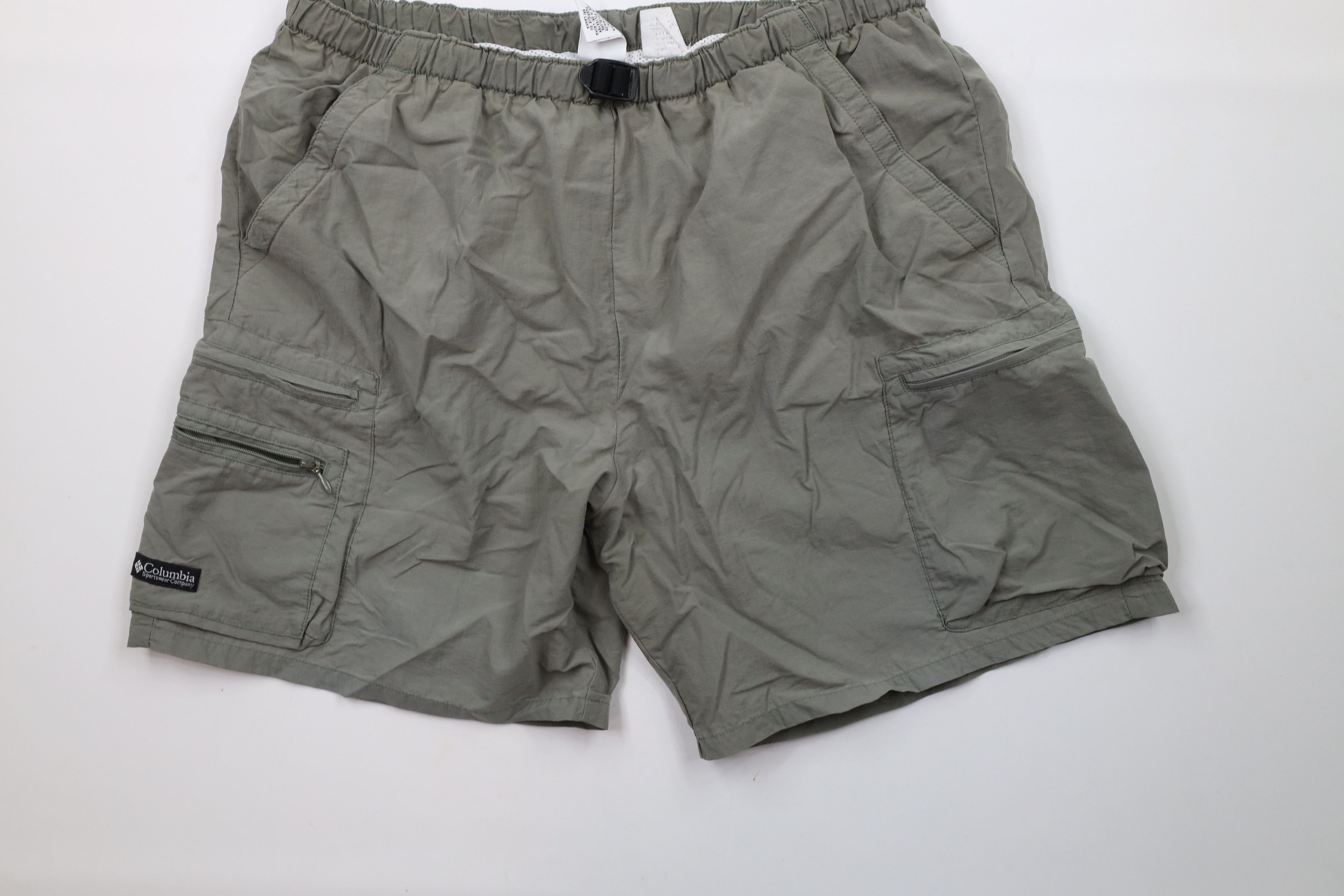 Columbia × Vintage Vintage 90s Columbia Lined Belted Above Knee Shorts Green Size US 34 / EU 50 - 4 Thumbnail