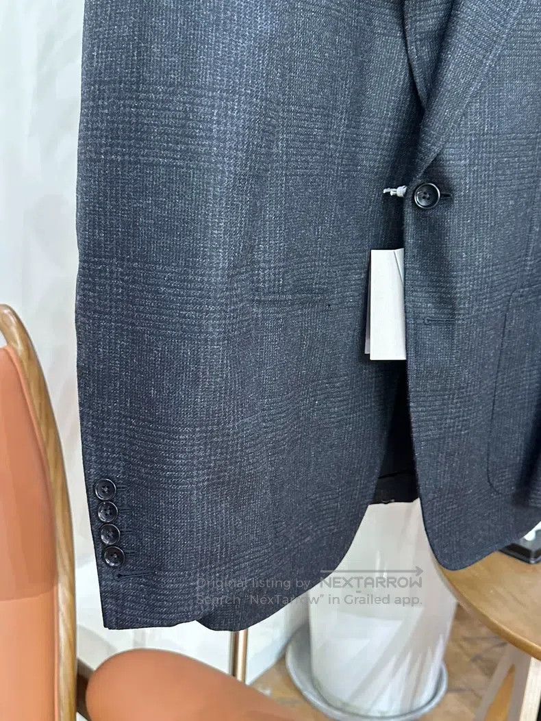 Tom Ford Tom Ford Wool Mixed Fabric Plaid Single-Breasted Jacket Size 50L - 6 Thumbnail