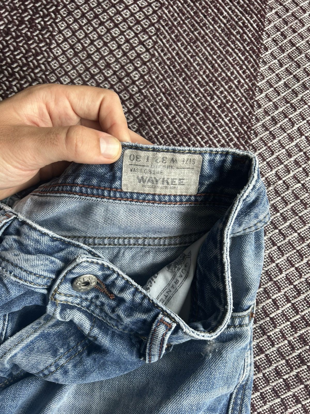 Vintage Vintage Diesel Waykee Denim Jeans Distressed Faded Thrashed Size US 32 / EU 48 - 8 Thumbnail