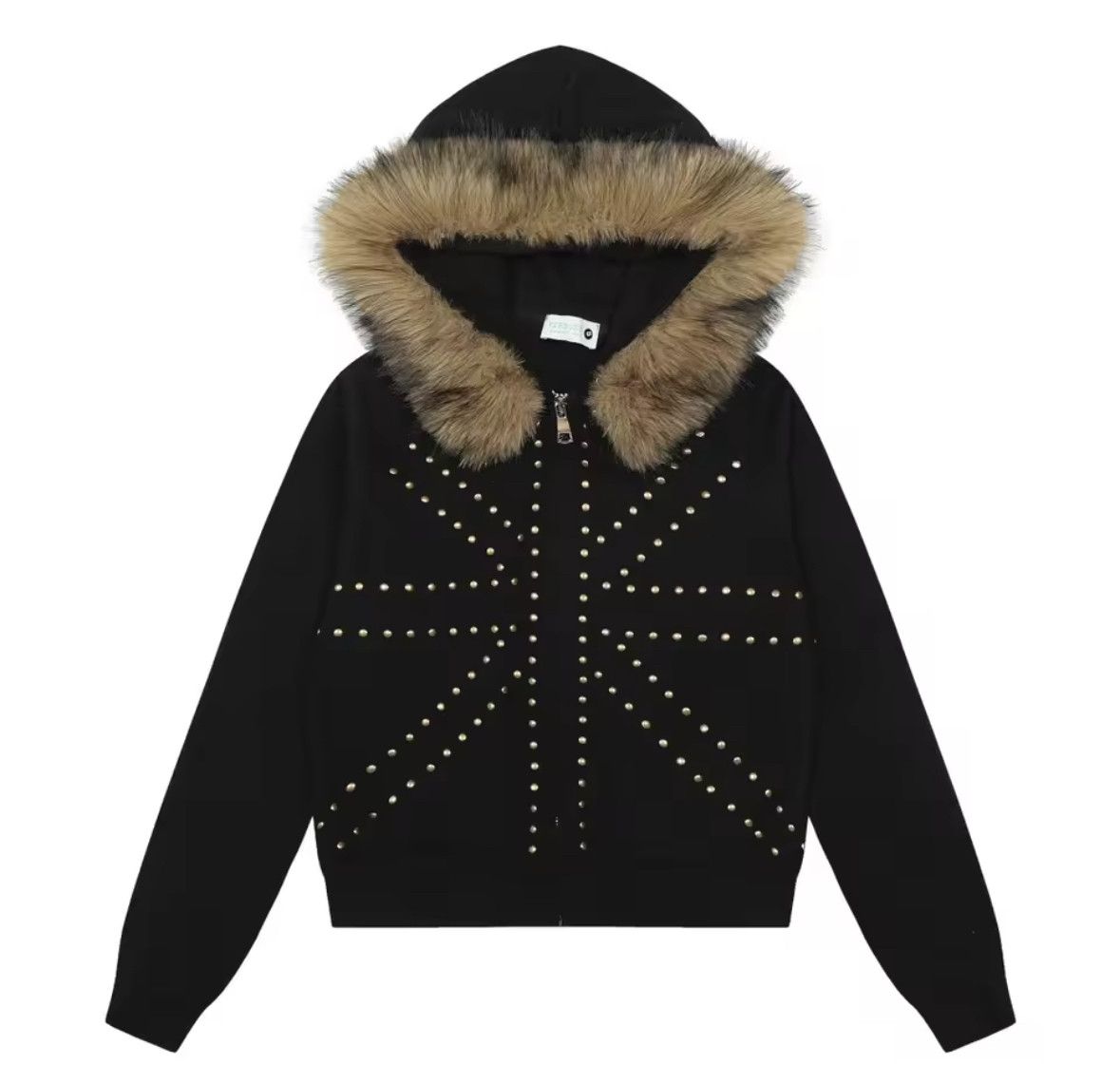 Other Fashion Punk Y2K Rebel Girl Eddy Nail Fur Hoodies Size L / US 10 / IT 46 - 1 Thumbnail