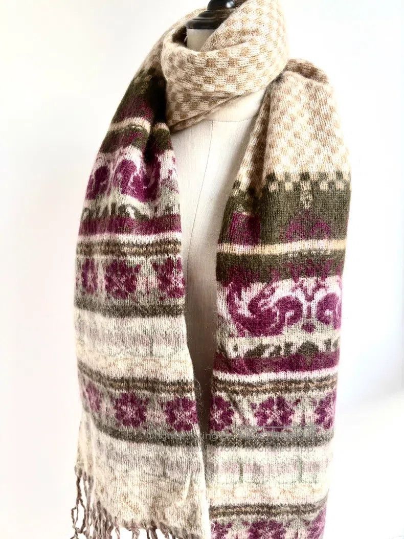 Vivienne Westwood Vivienne Westwood Vintage purple Icelandic check cashmere Size ONE SIZE - 4 Thumbnail