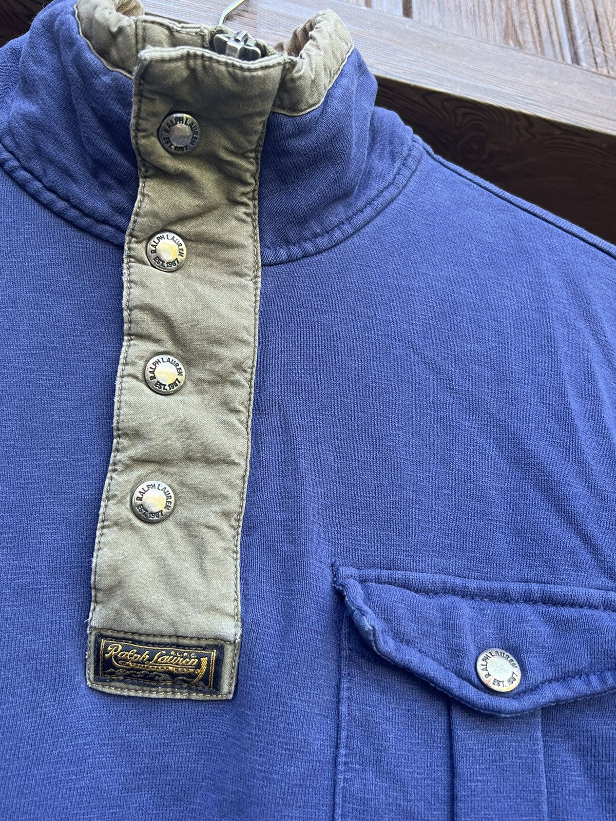Polo Ralph Lauren × Ralph Lauren × Vintage VINTAGE Polo Ralph Lauren Vintage Sweater Quater zip Size US M / EU 48-50 / 2 - 2 Thumbnail