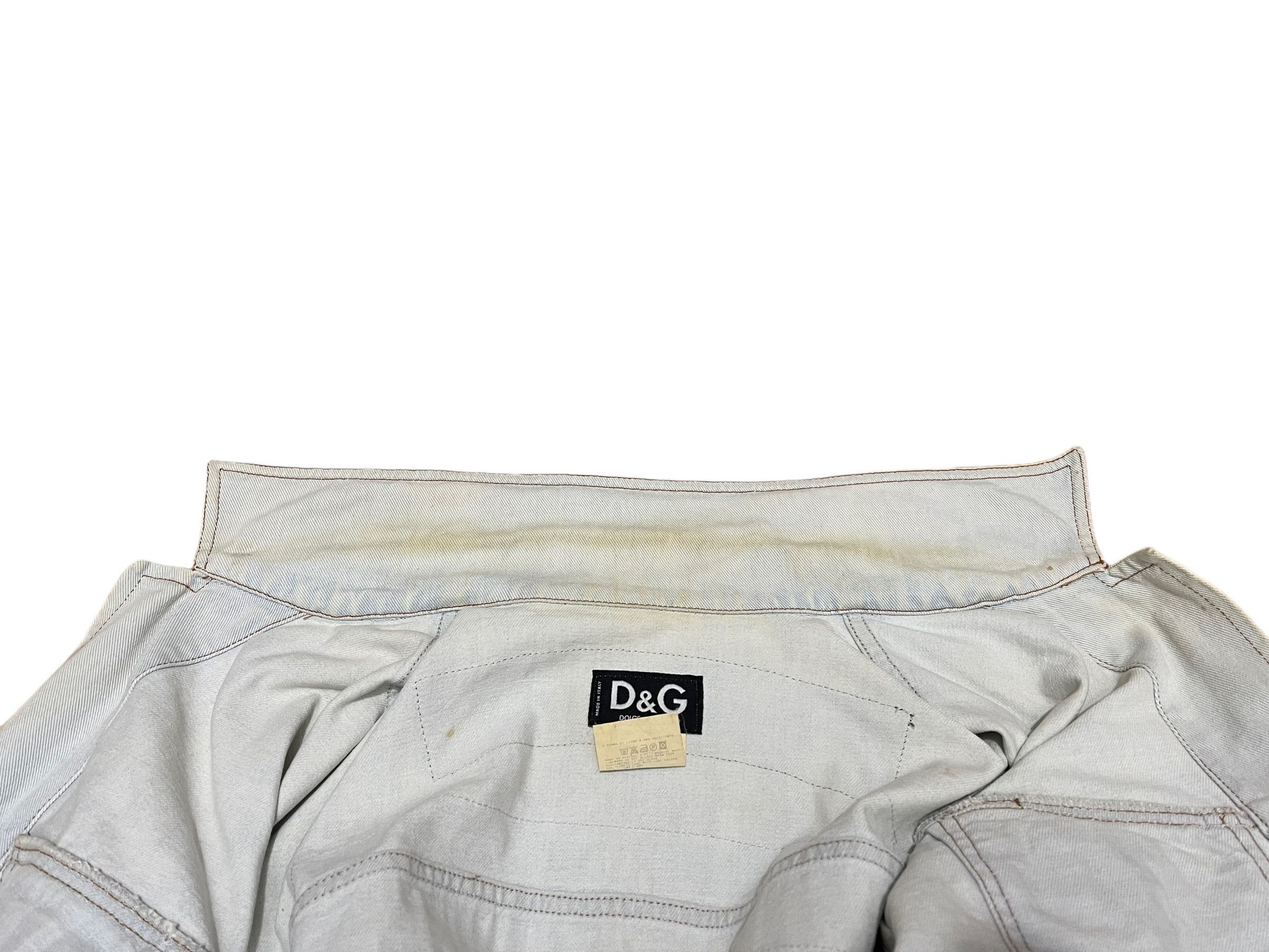 Dolce & Gabbana Follow Me Good Ideas Forever by Dolce & Gabbana Denim Jacket Size XL / US 12-14 / IT 48-50 - 17 Thumbnail