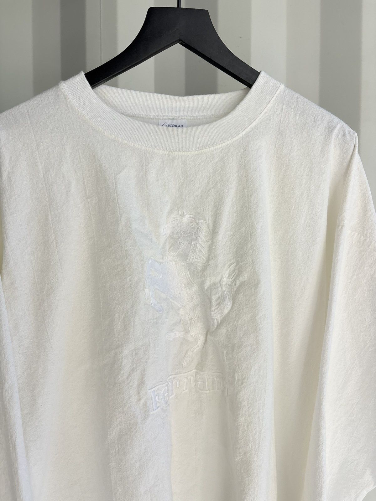 Vintage Ferrari Thrashed Faded Distressed Shirt GRUNGE Band Size US L / EU 52-54 / 3 - 2 Thumbnail