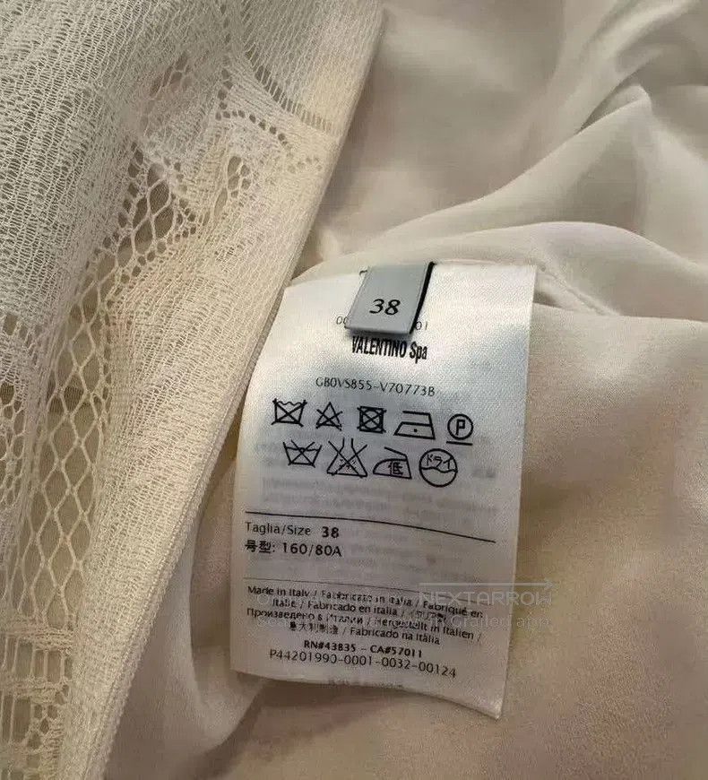 Valentino Valentino White lace mid-sleeved dress Size XS / US 0-2 / IT 36-38 - 7 Thumbnail